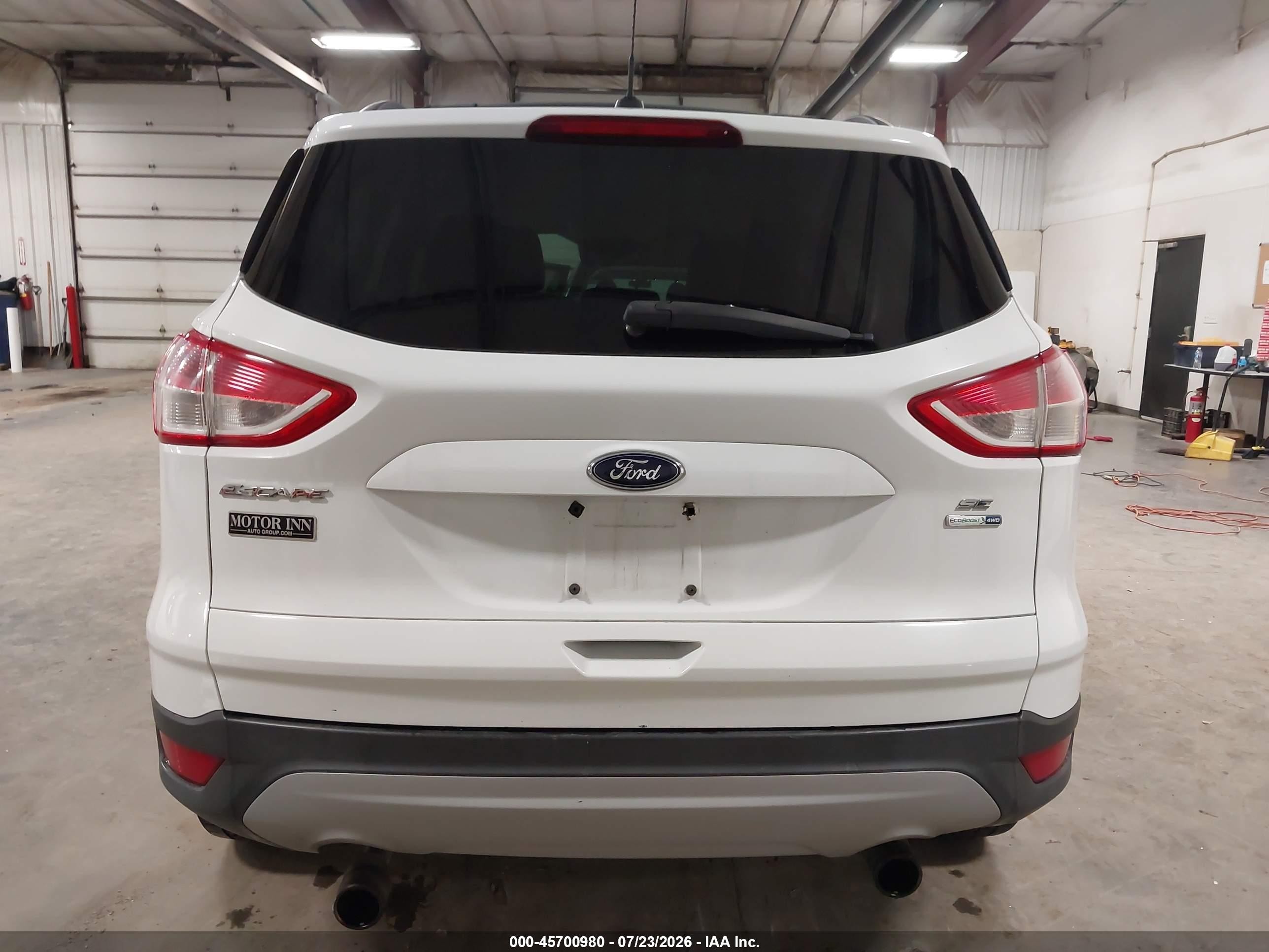 2013 Ford Escape Se White vin: 1FMCU9G91DUA18396