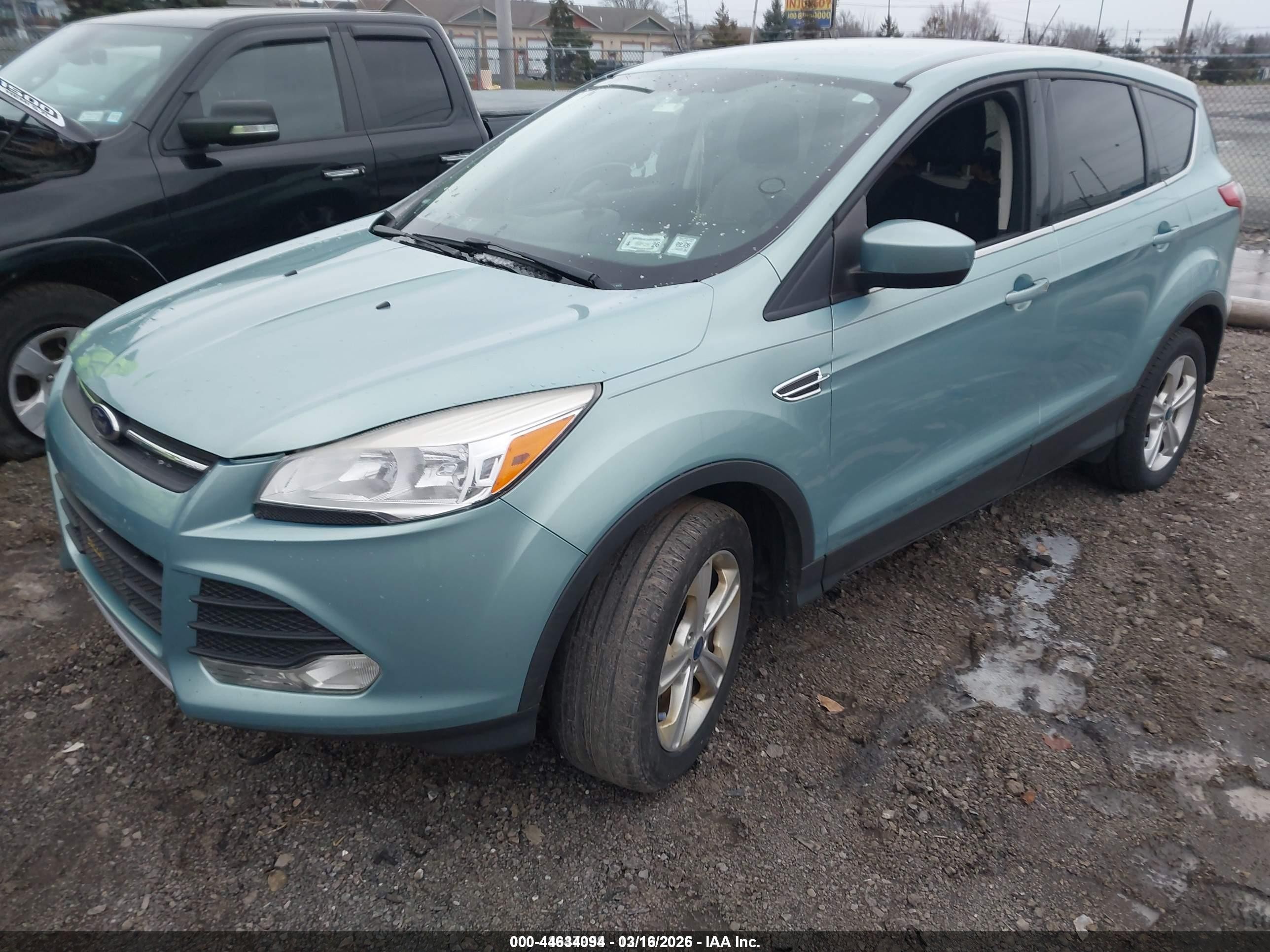 2013 Ford Escape Se Teal vin: 1FMCU9G91DUD00151