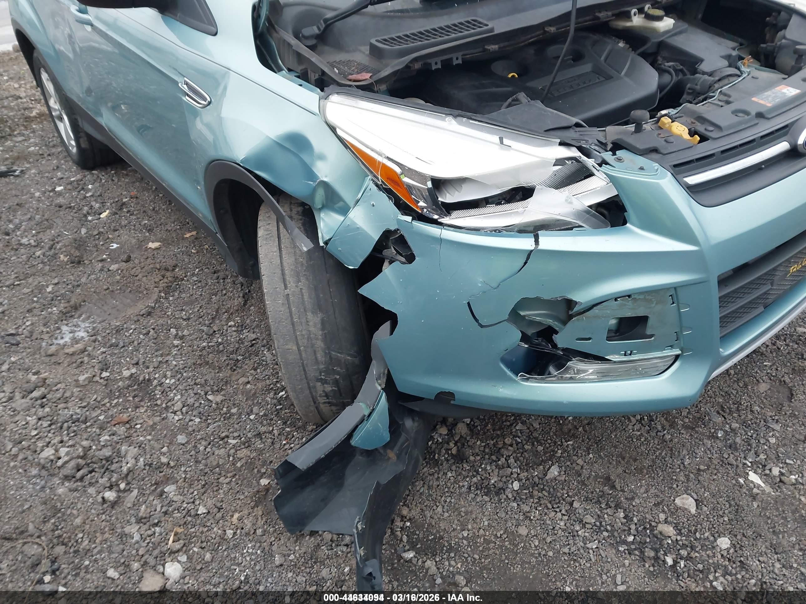 2013 Ford Escape Se Teal vin: 1FMCU9G91DUD00151
