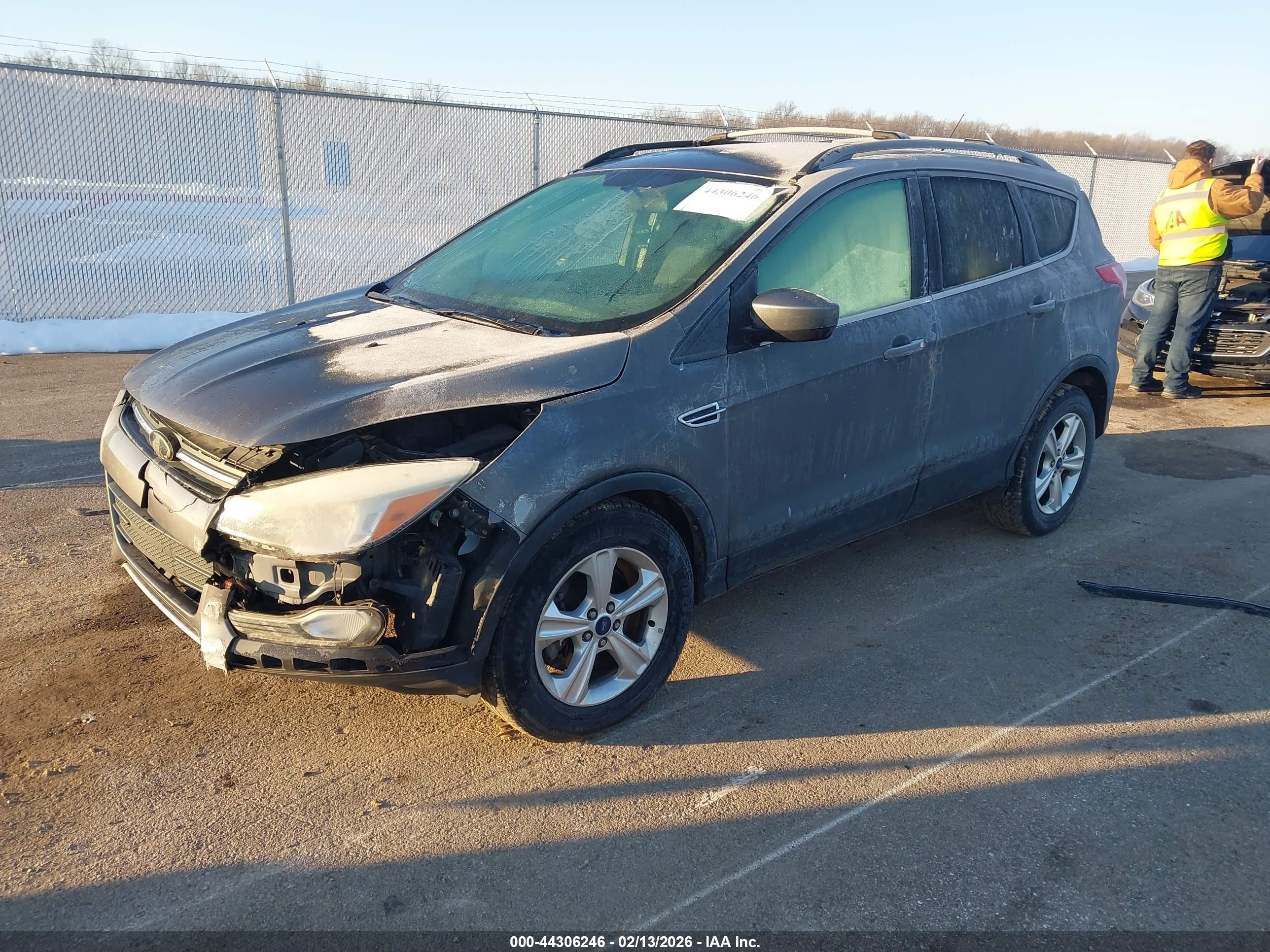 2013 Ford Escape Se Gray vin: 1FMCU9G91DUD88652