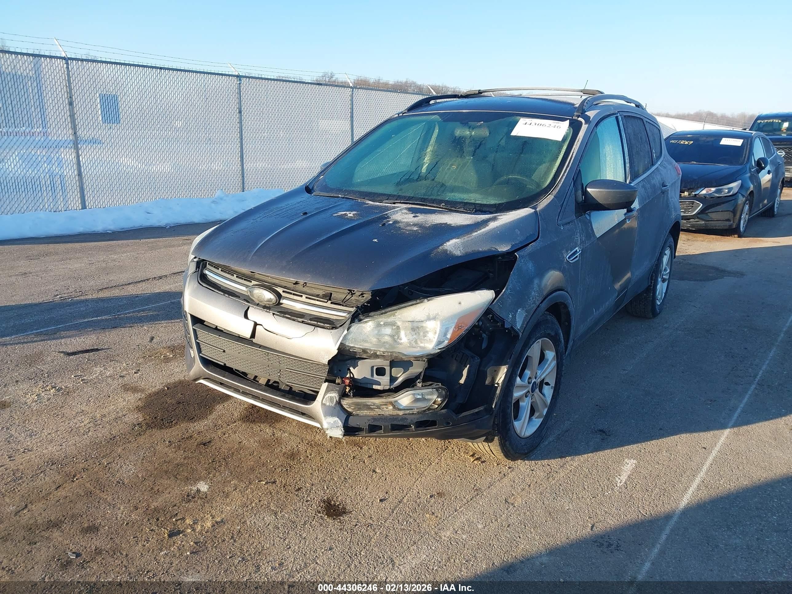 2013 Ford Escape Se Gray vin: 1FMCU9G91DUD88652