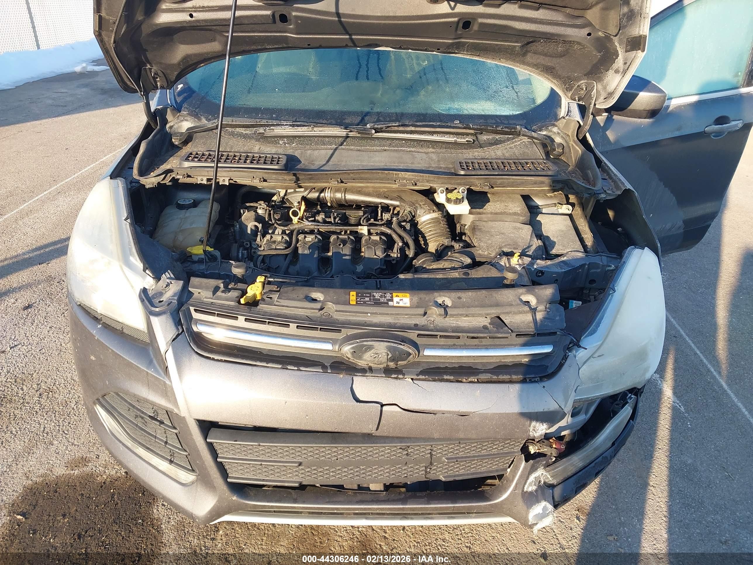 2013 Ford Escape Se Gray vin: 1FMCU9G91DUD88652