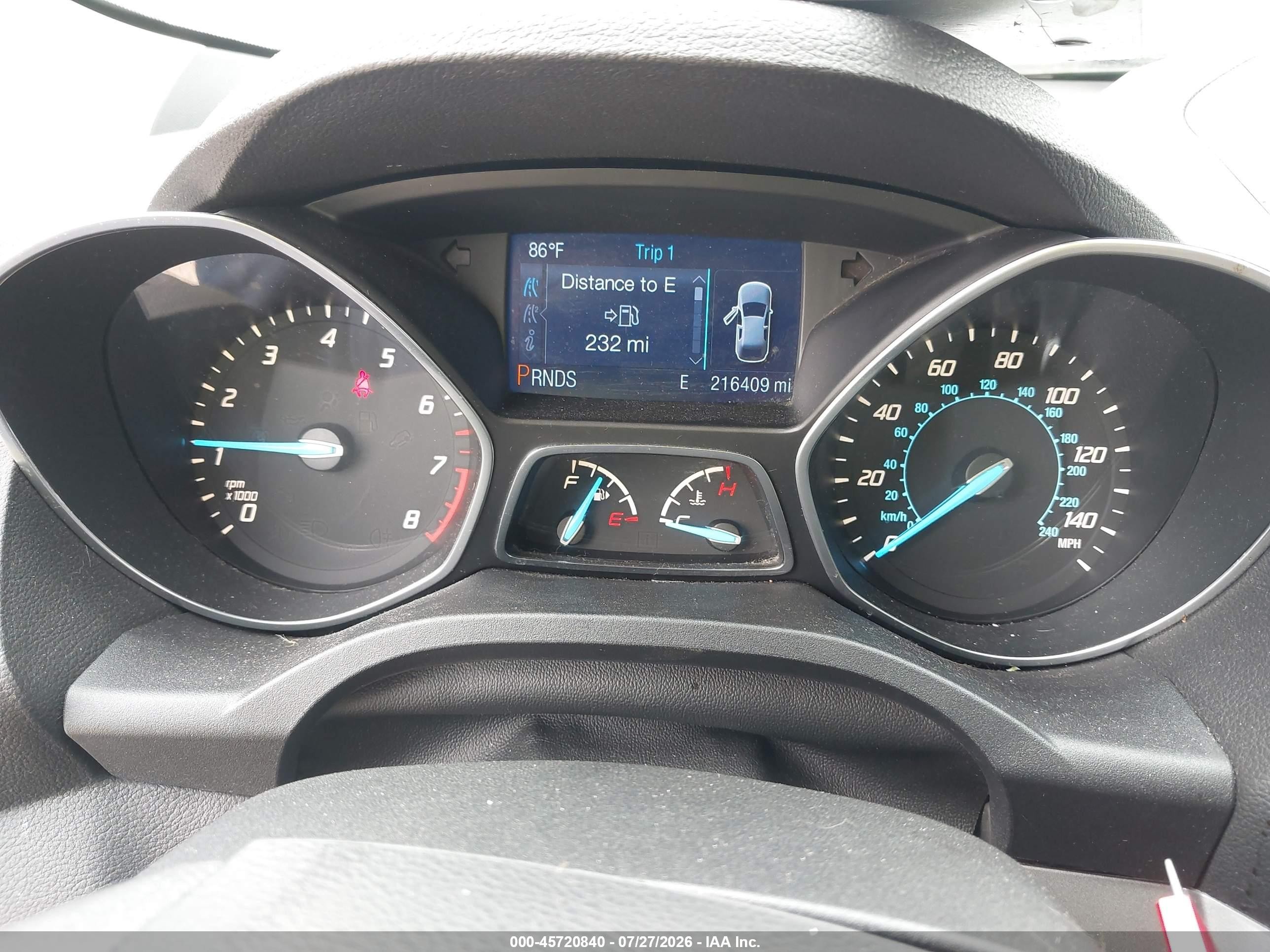 2014 Ford Escape Se Blue vin: 1FMCU9G91EUA06055