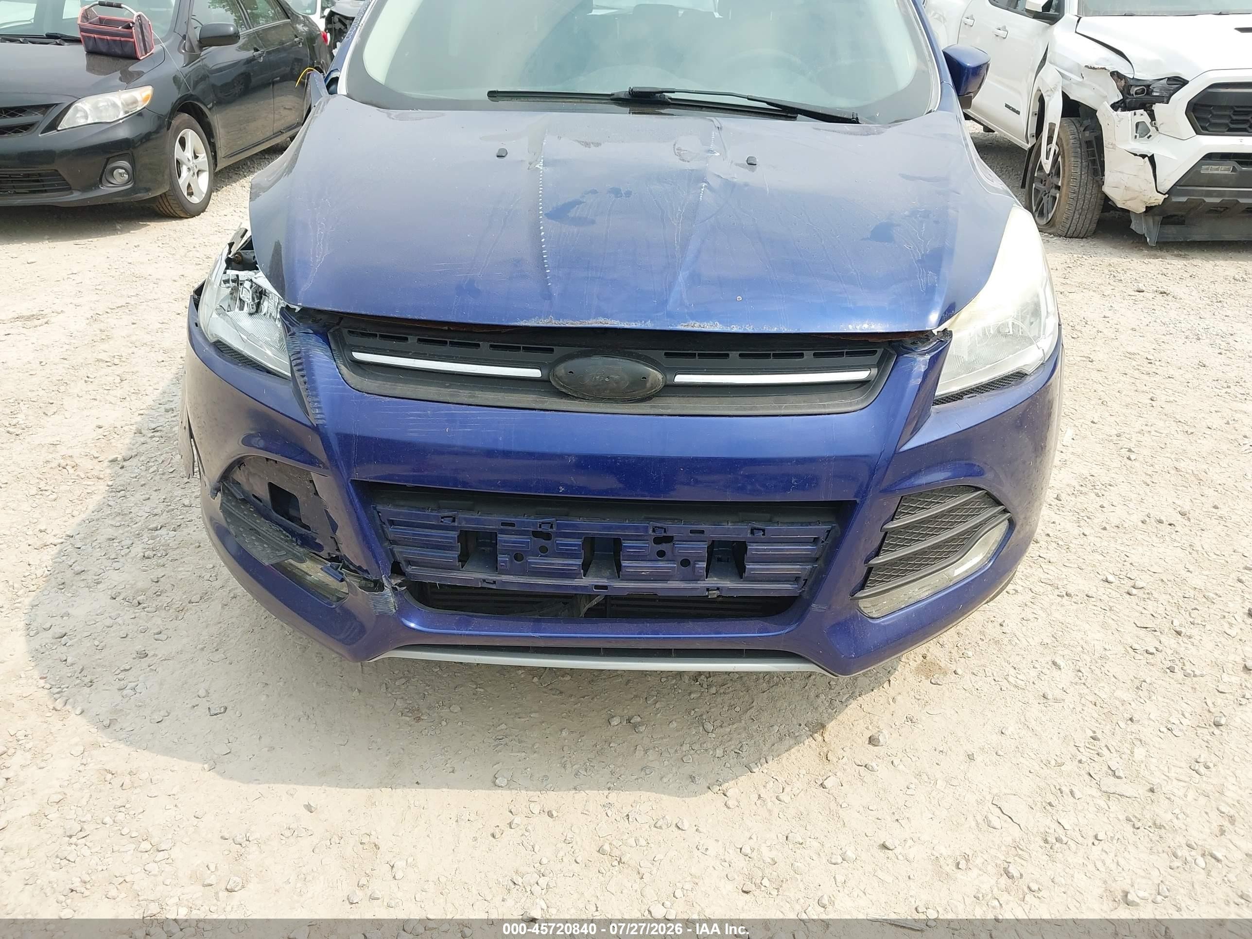 2014 Ford Escape Se Blue vin: 1FMCU9G91EUA06055