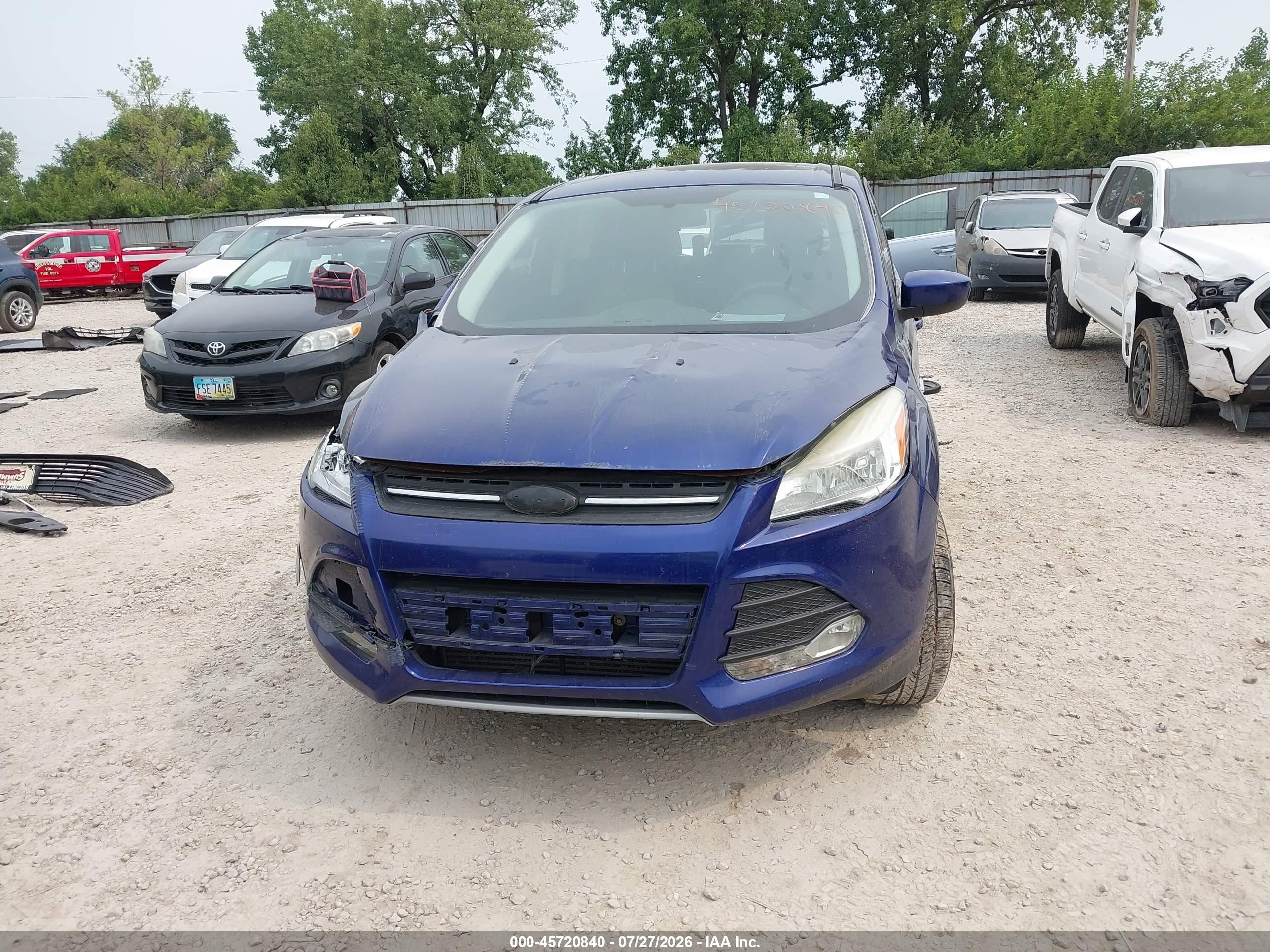 2014 Ford Escape Se Blue vin: 1FMCU9G91EUA06055
