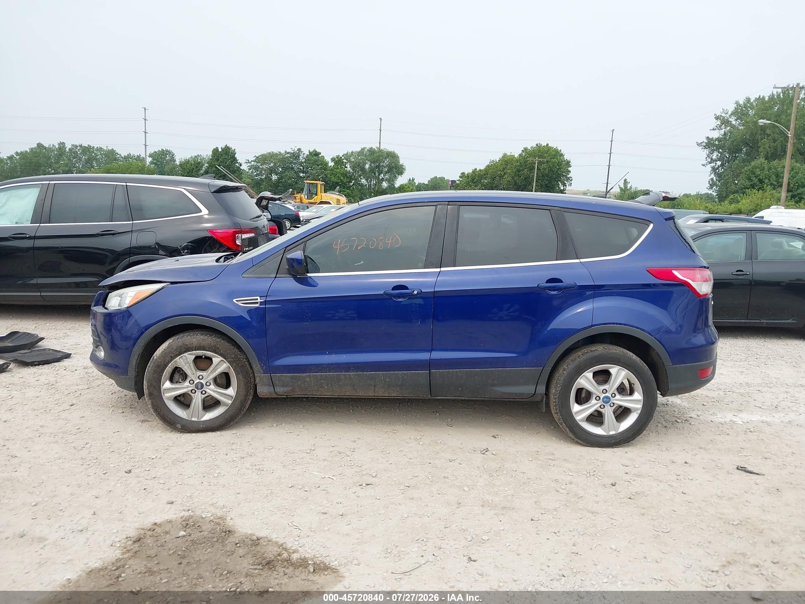 2014 Ford Escape Se Blue vin: 1FMCU9G91EUA06055