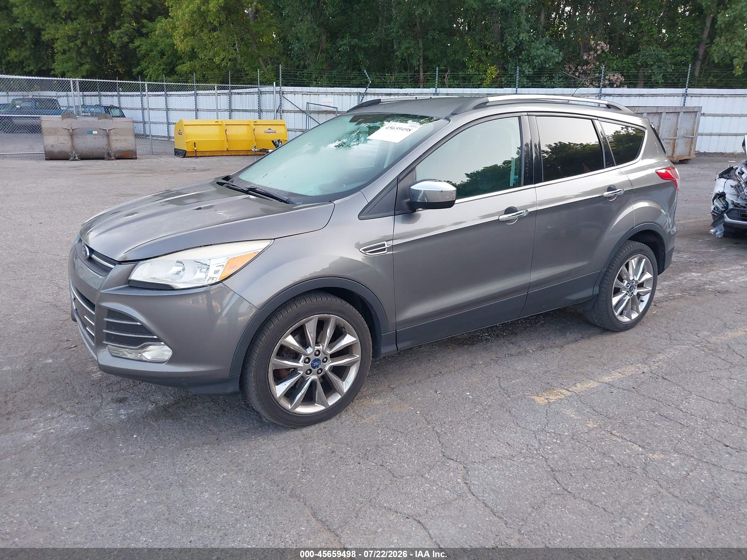2014 Ford Escape Se Серый vin: 1FMCU9G91EUC28742