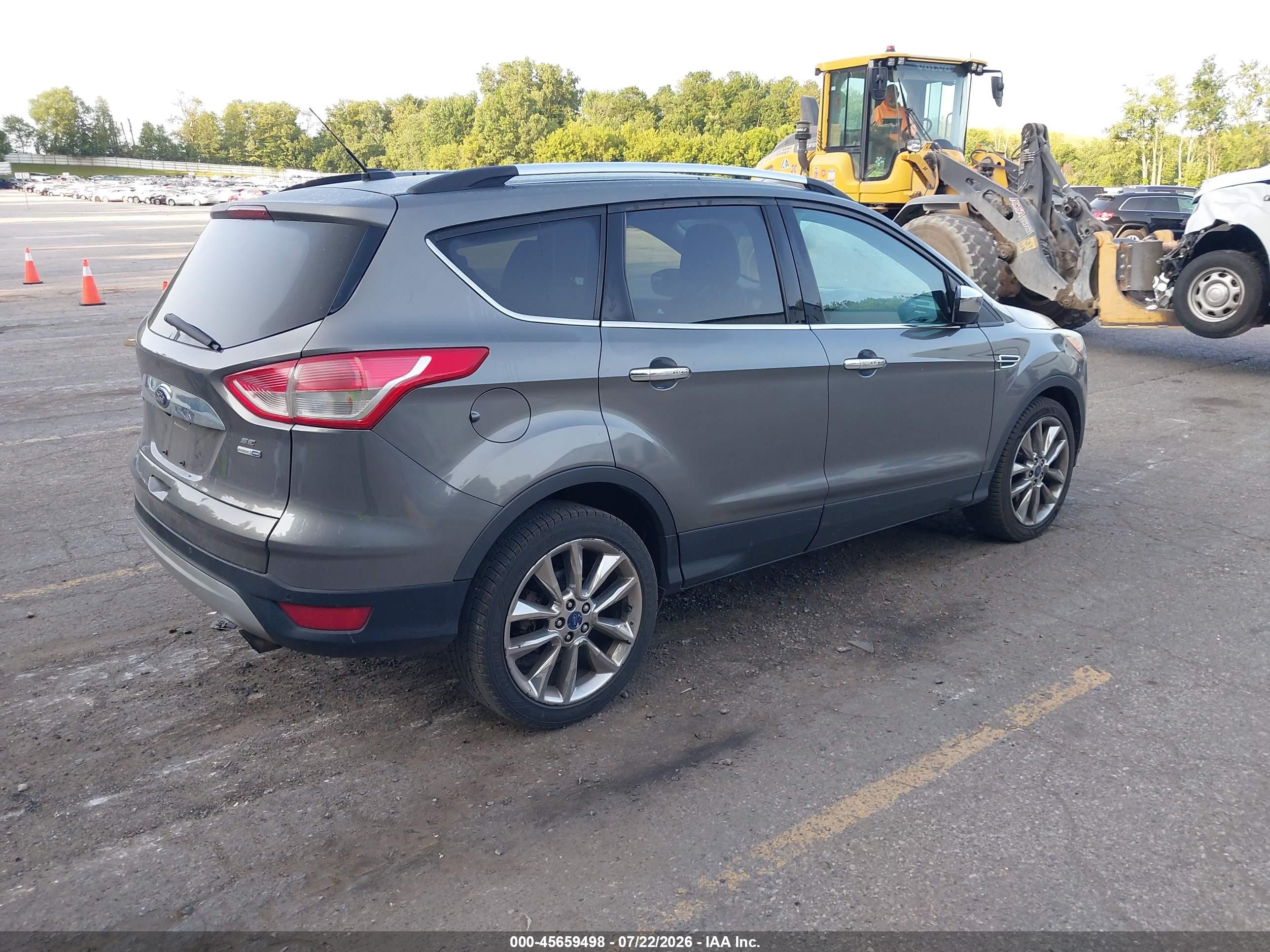 2014 Ford Escape Se Серый vin: 1FMCU9G91EUC28742