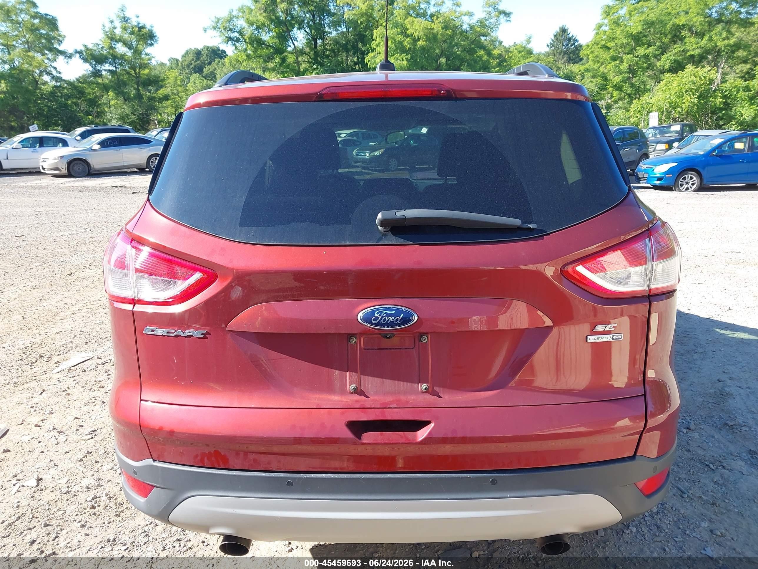 2014 Ford Escape Se Красный vin: 1FMCU9G91EUC65872