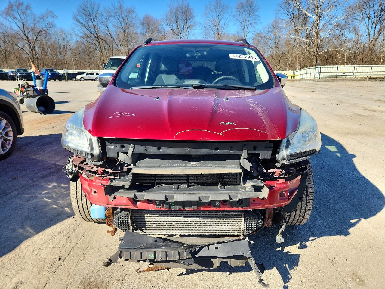 2014 Ford Escape Se Red vin: 1FMCU9G91EUD27268