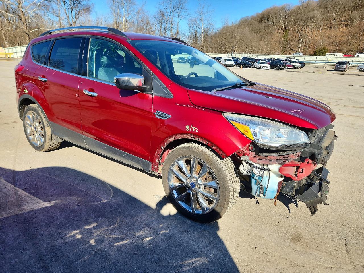 2014 Ford Escape Se Red vin: 1FMCU9G91EUD27268