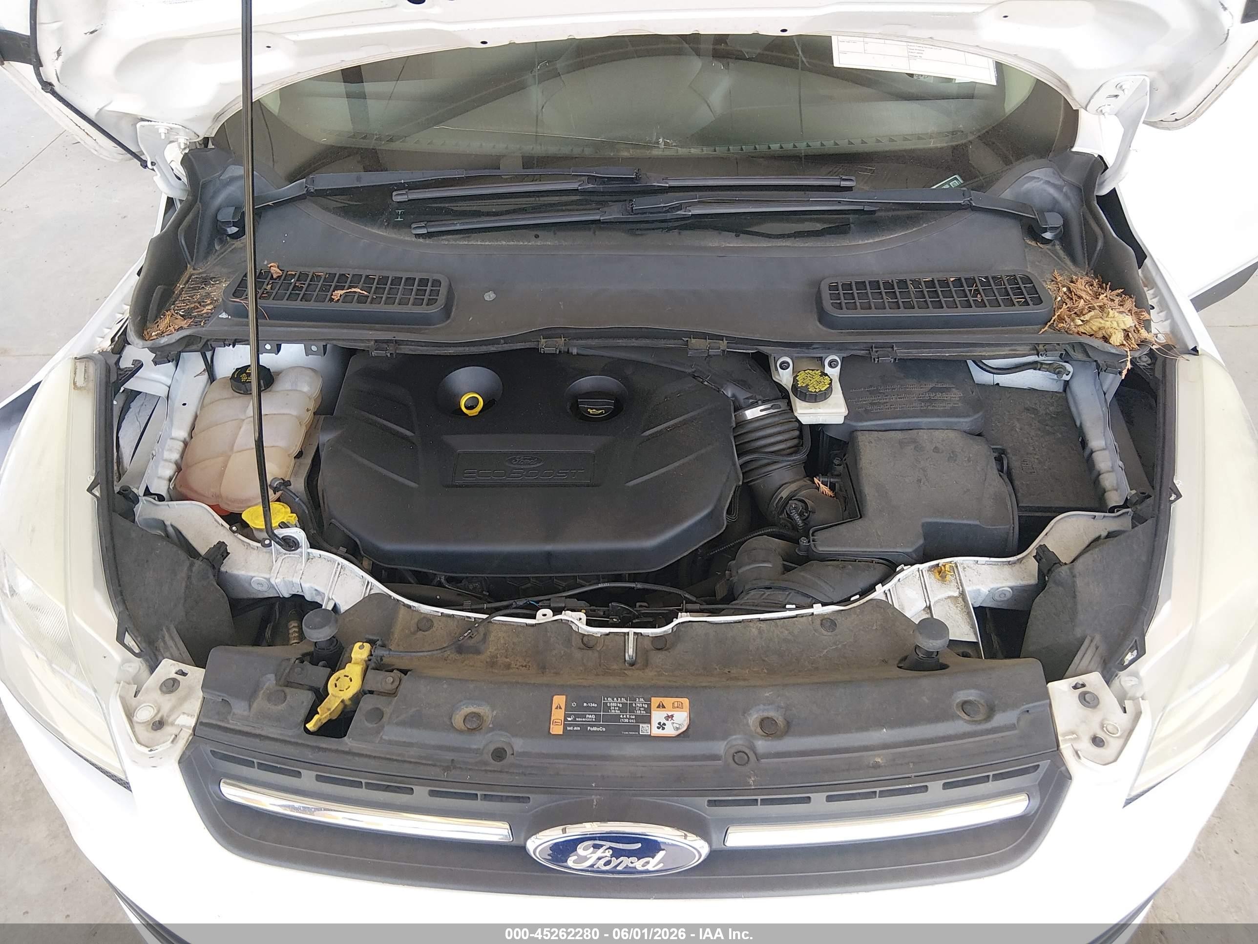 2014 Ford Escape Se Белый vin: 1FMCU9G91EUE01806