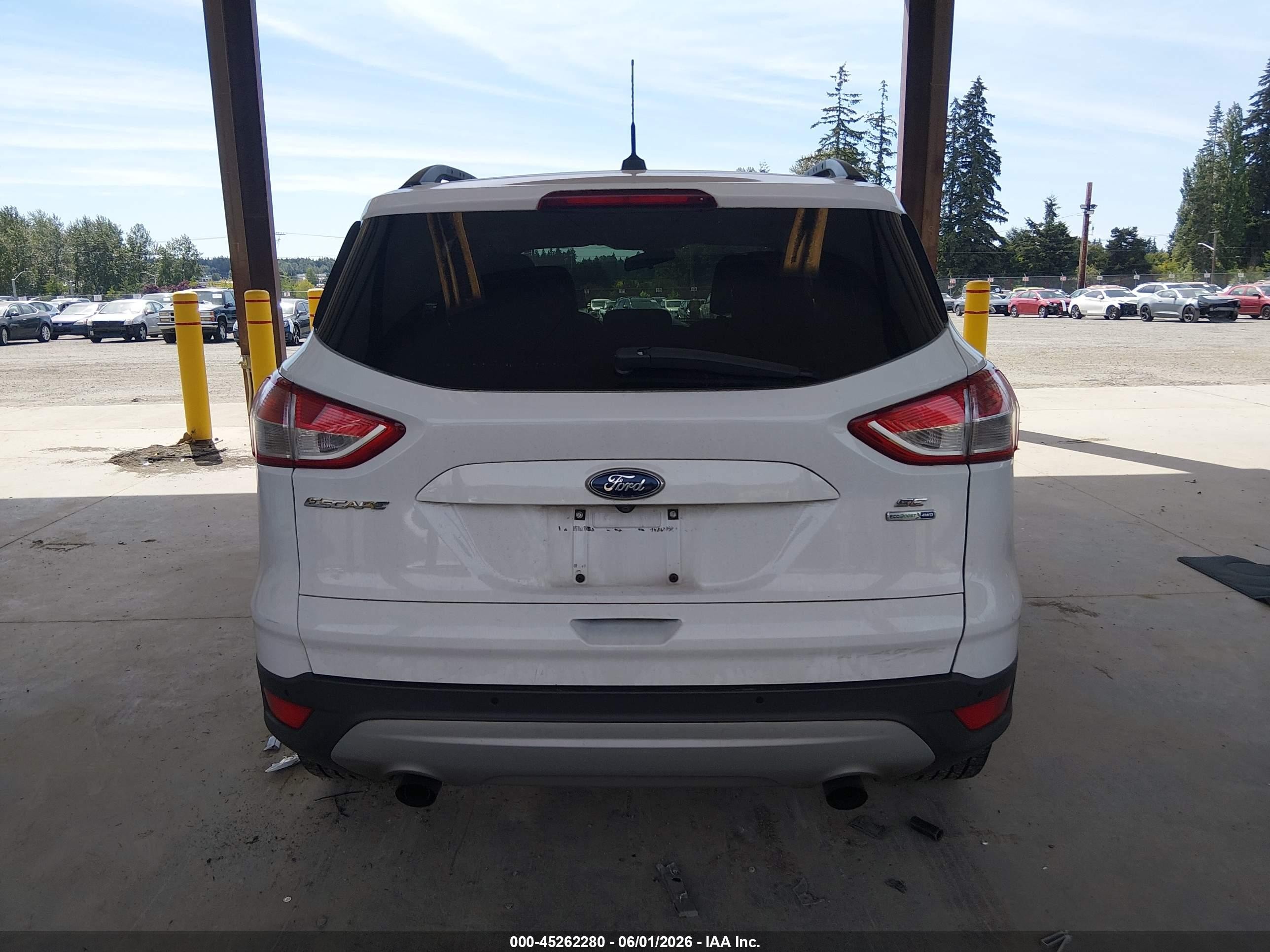 2014 Ford Escape Se Белый vin: 1FMCU9G91EUE01806