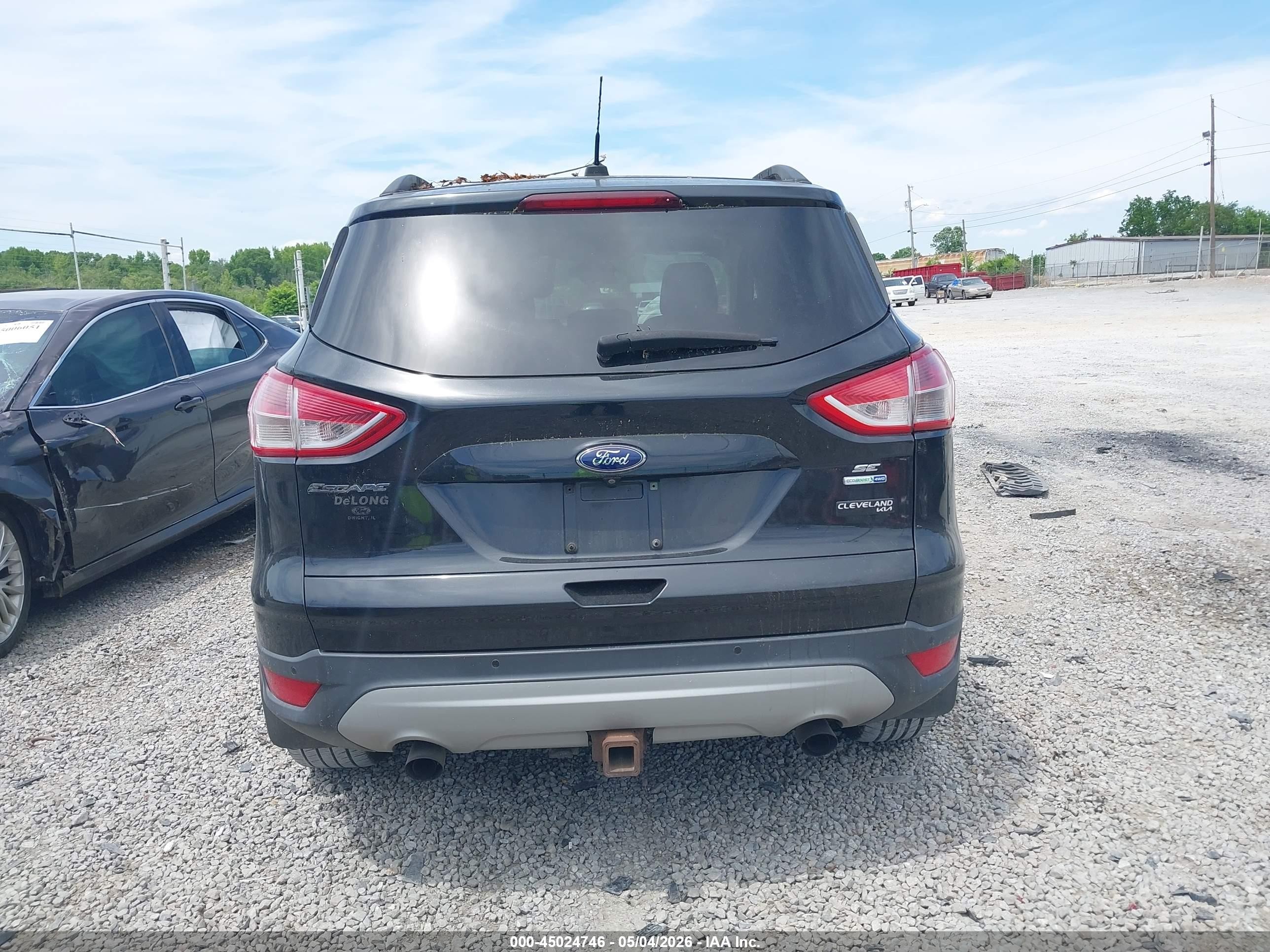 2014 Ford Escape Se Black vin: 1FMCU9G91EUE22283