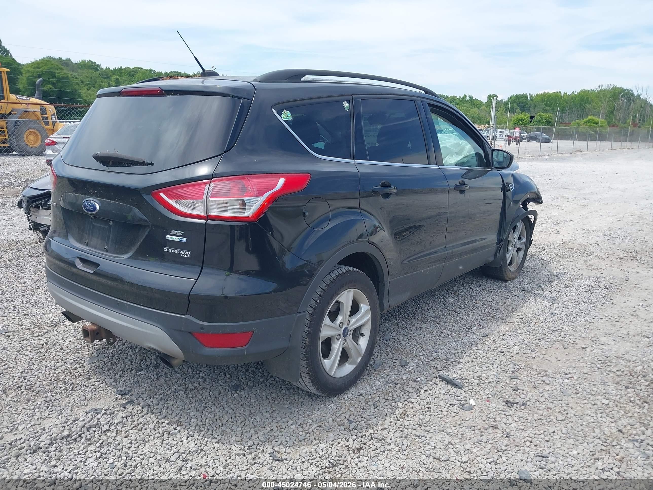 2014 Ford Escape Se Black vin: 1FMCU9G91EUE22283