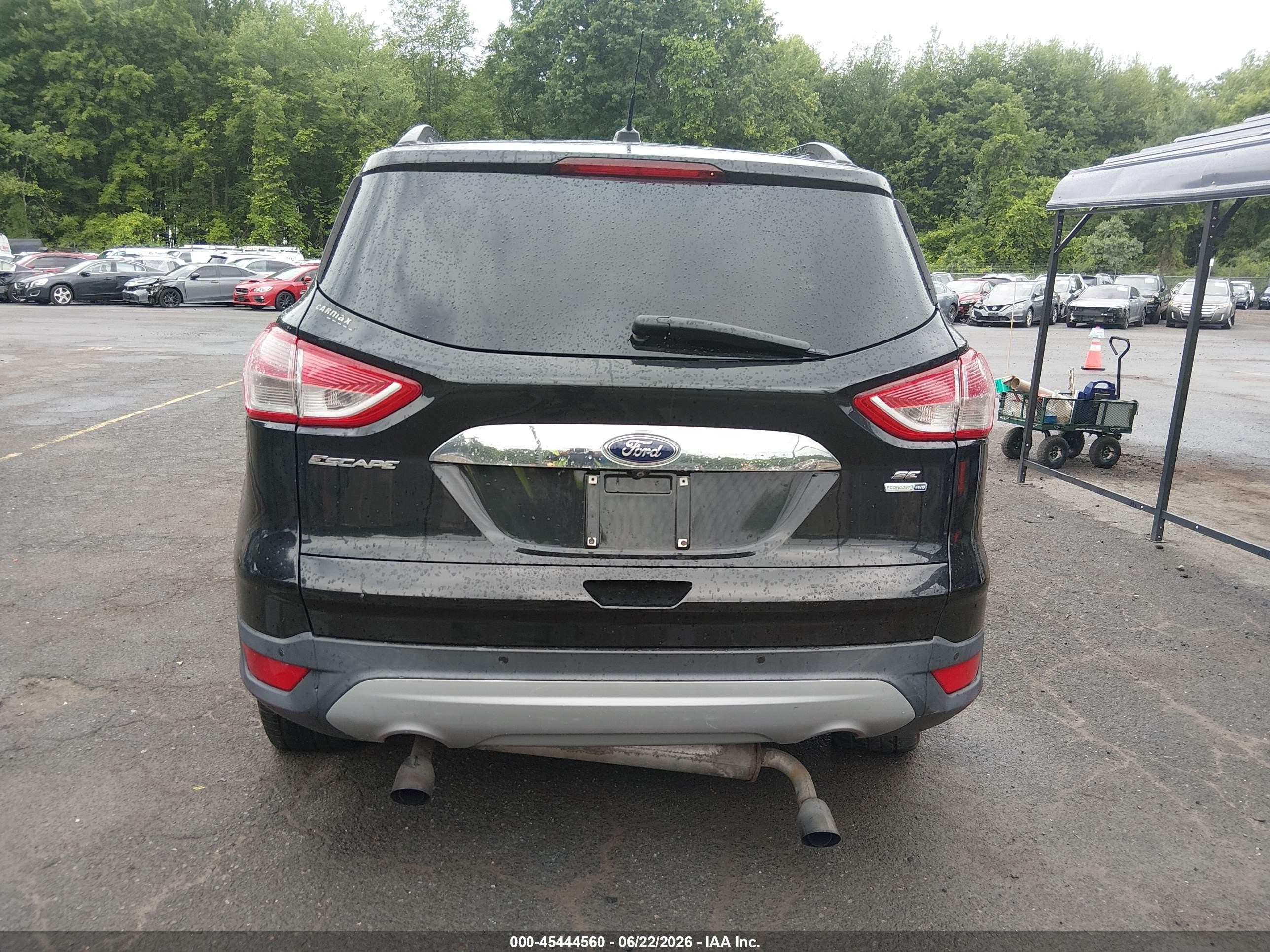 2015 Ford Escape Se Black vin: 1FMCU9G91FUA21415