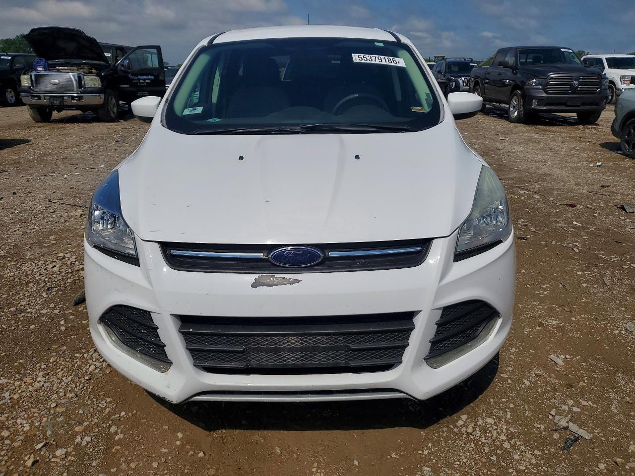 2015 Ford Escape 4d S White vin: 1FMCU9G91FUB06139