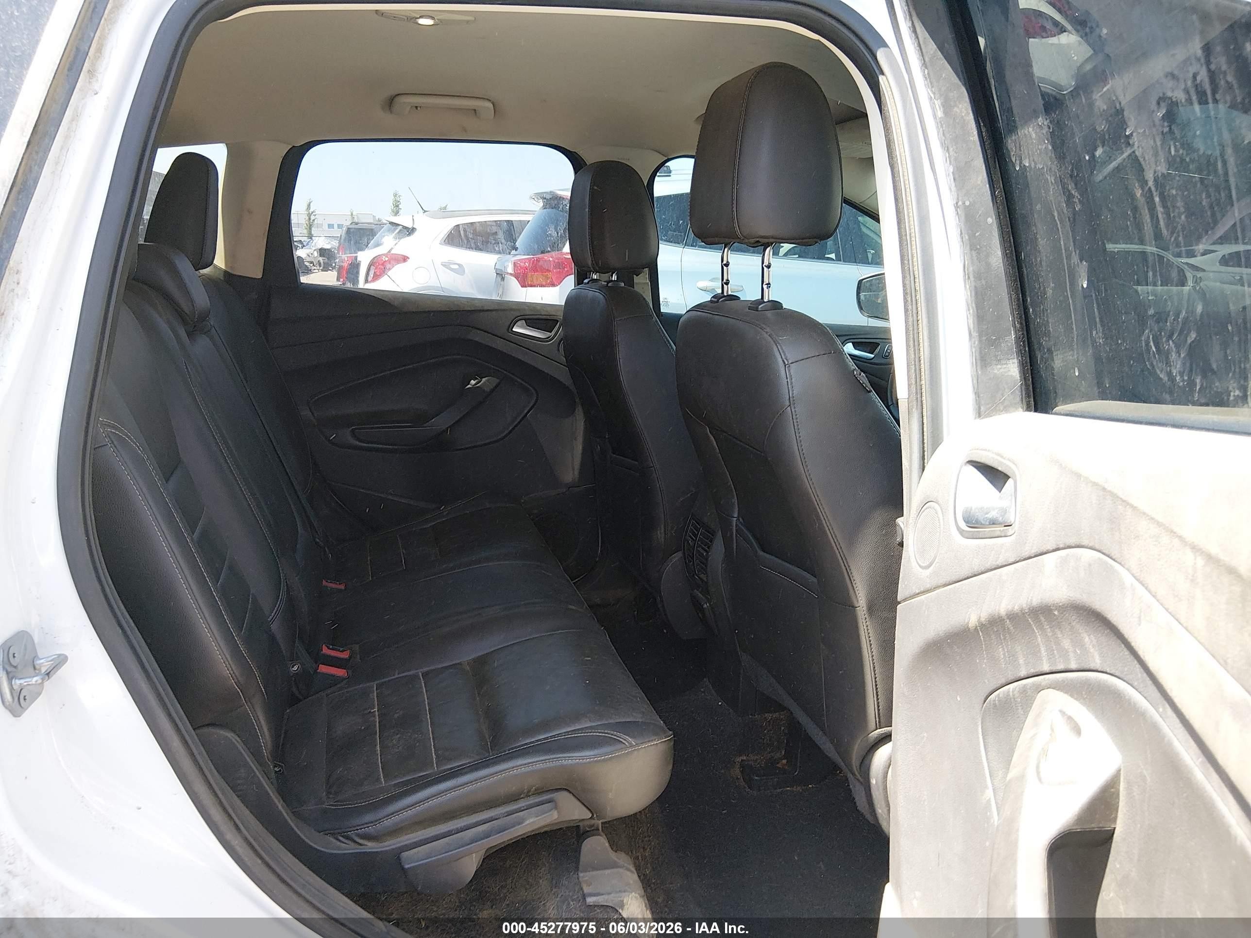 2015 Ford Escape Se White vin: 1FMCU9G91FUB48777