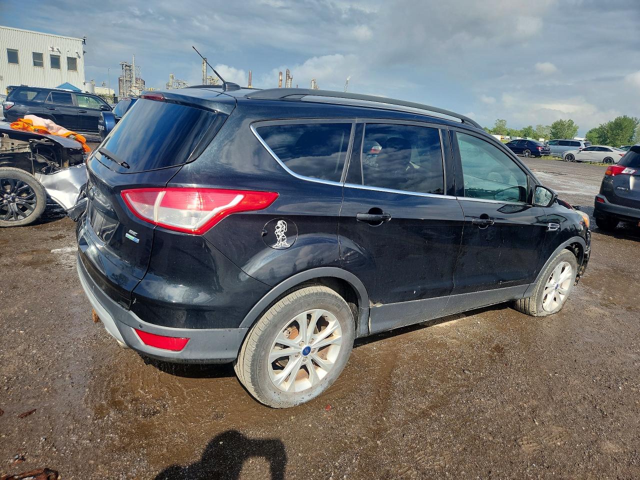 2015 Ford Escape Se Black vin: 1FMCU9G91FUC46868