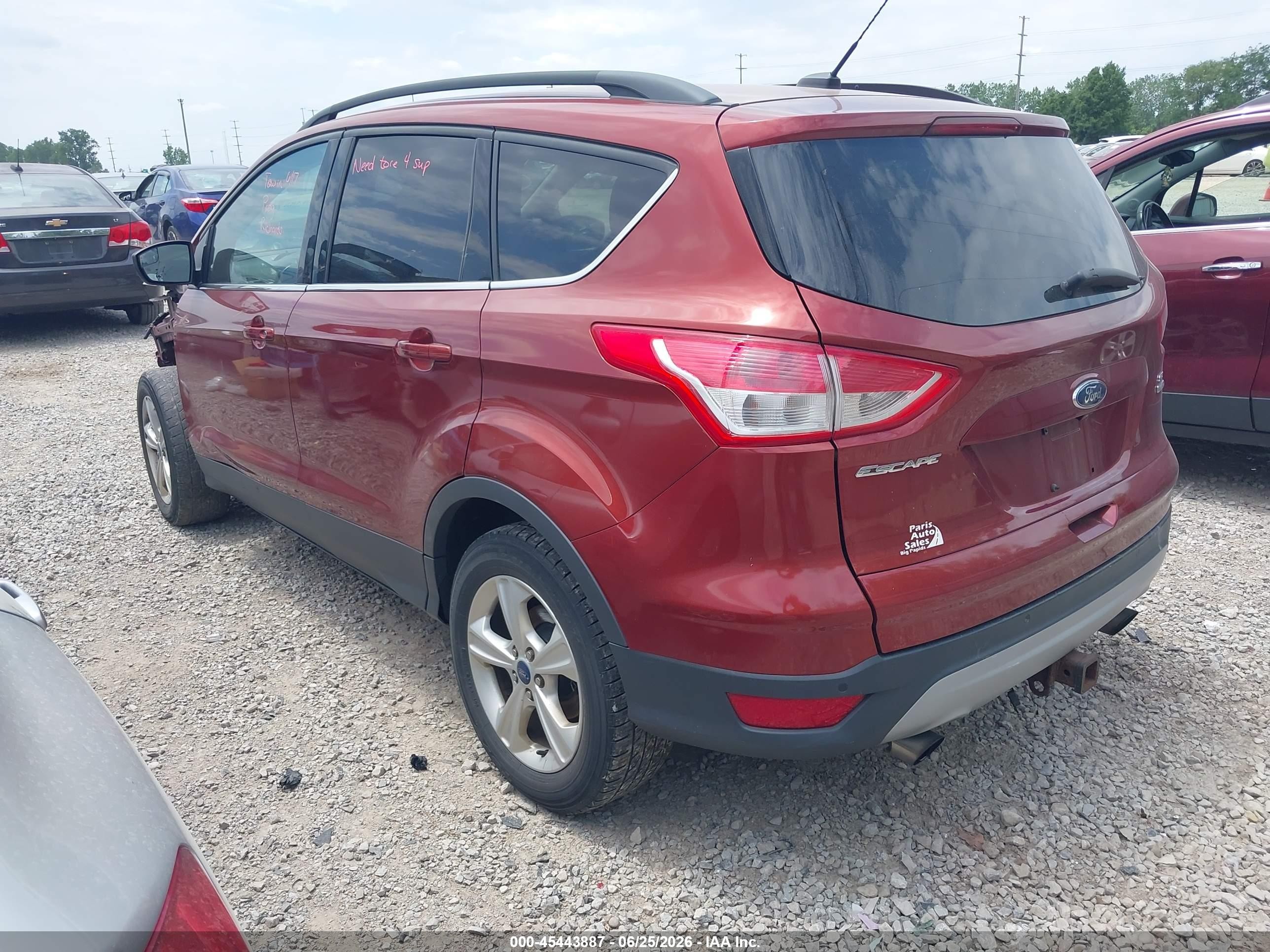 2015 Ford Escape Se Red vin: 1FMCU9G91FUC69602