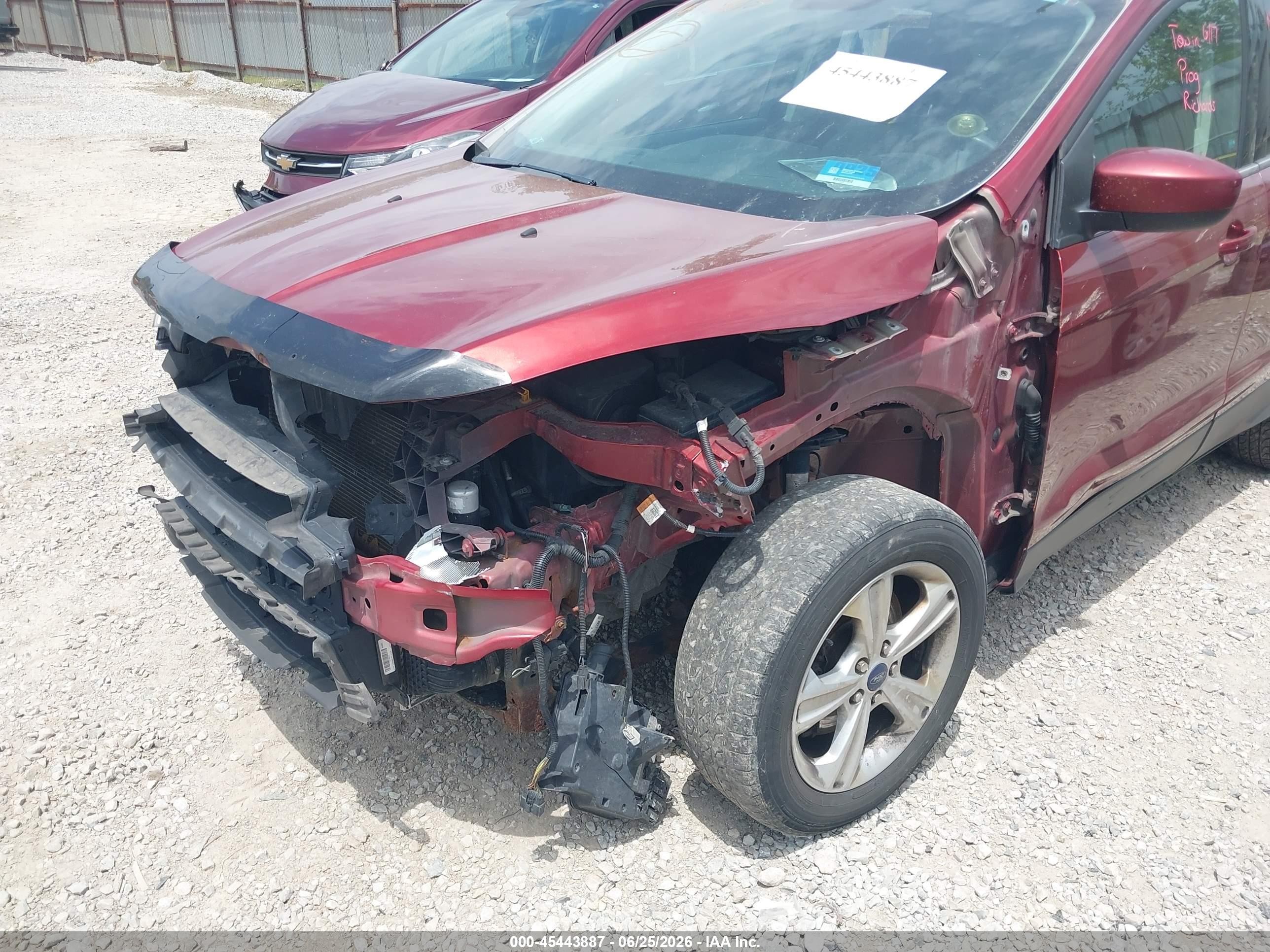 2015 Ford Escape Se Red vin: 1FMCU9G91FUC69602