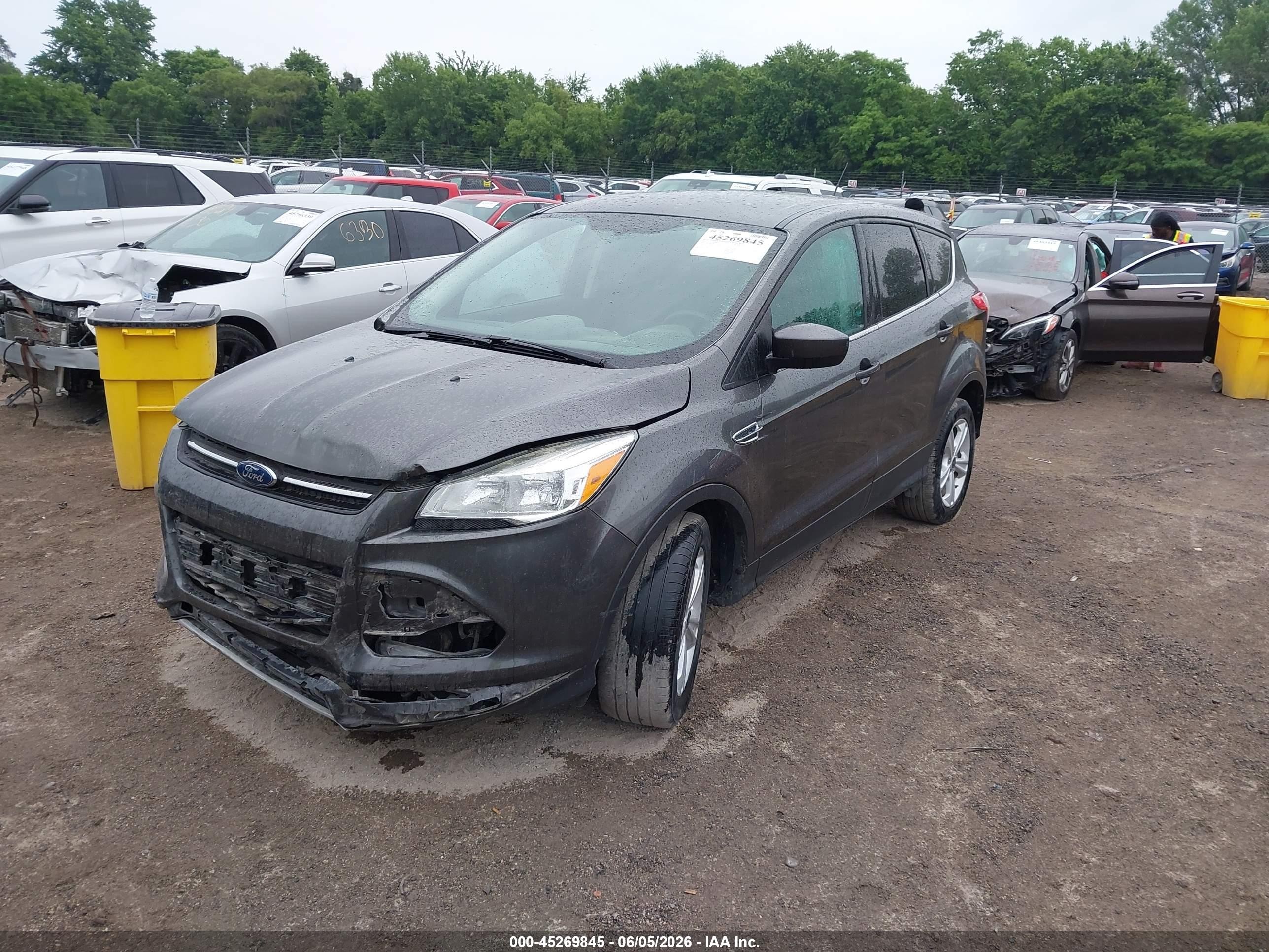 2015 Ford Escape Se Silver vin: 1FMCU9G91FUC75562