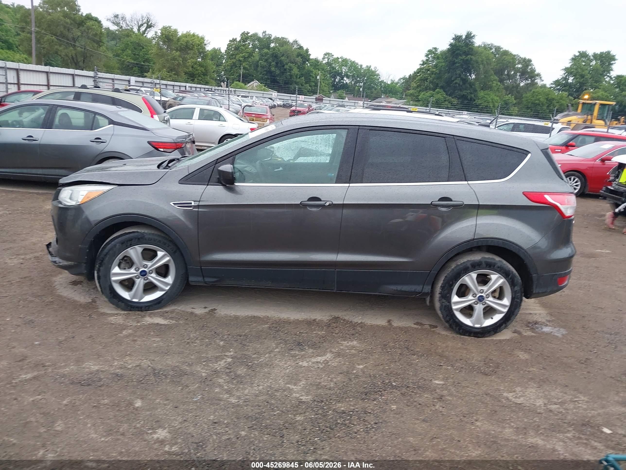 2015 Ford Escape Se Silver vin: 1FMCU9G91FUC75562