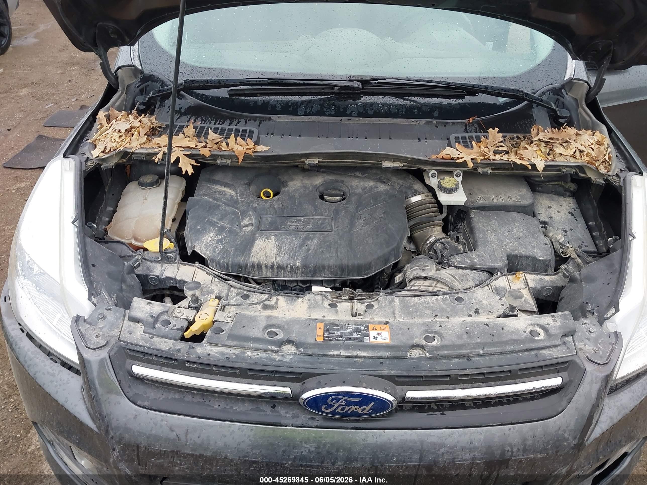 2015 Ford Escape Se Silver vin: 1FMCU9G91FUC75562