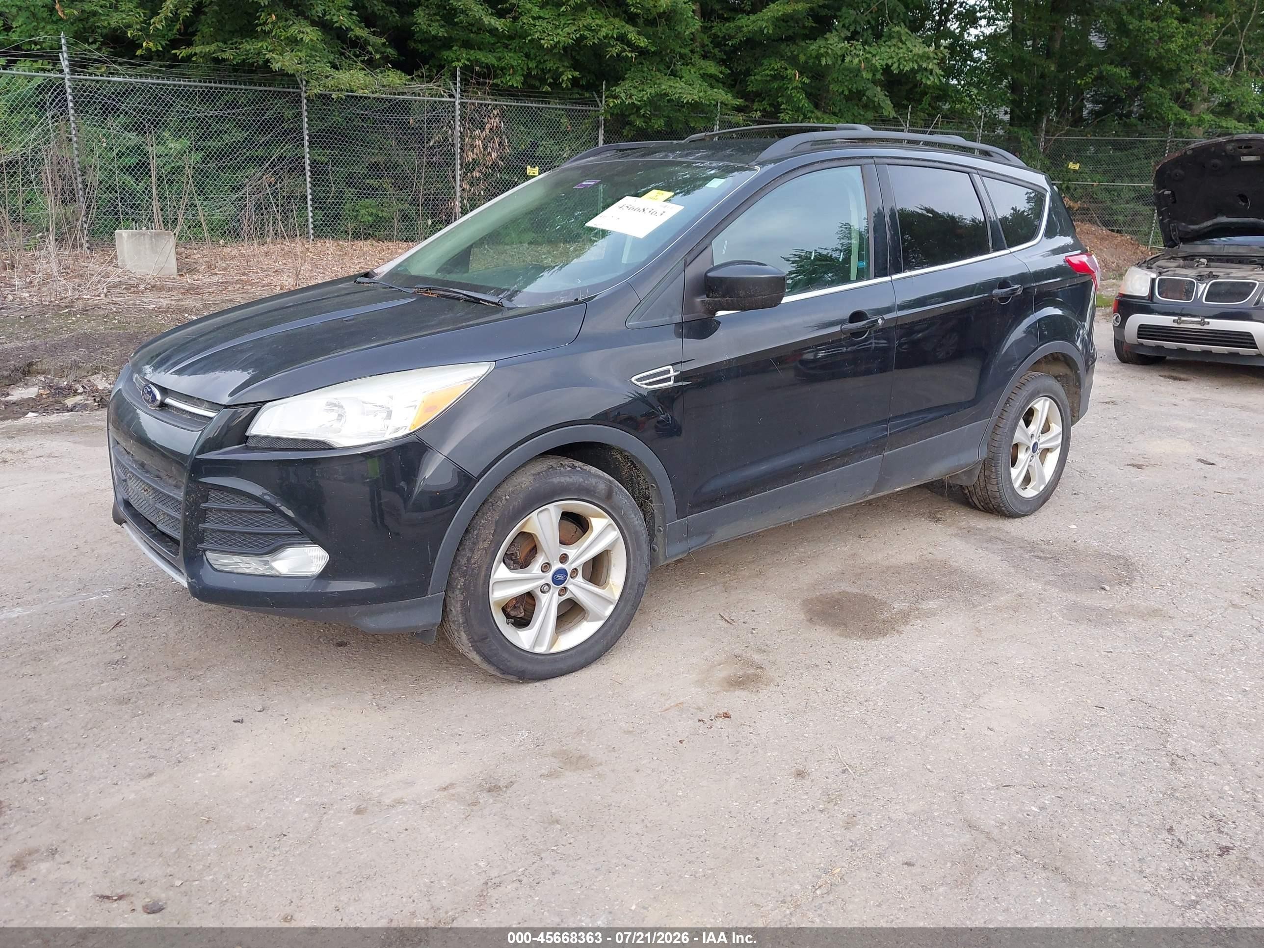 2013 Ford Escape Se Black vin: 1FMCU9G92DUD62349
