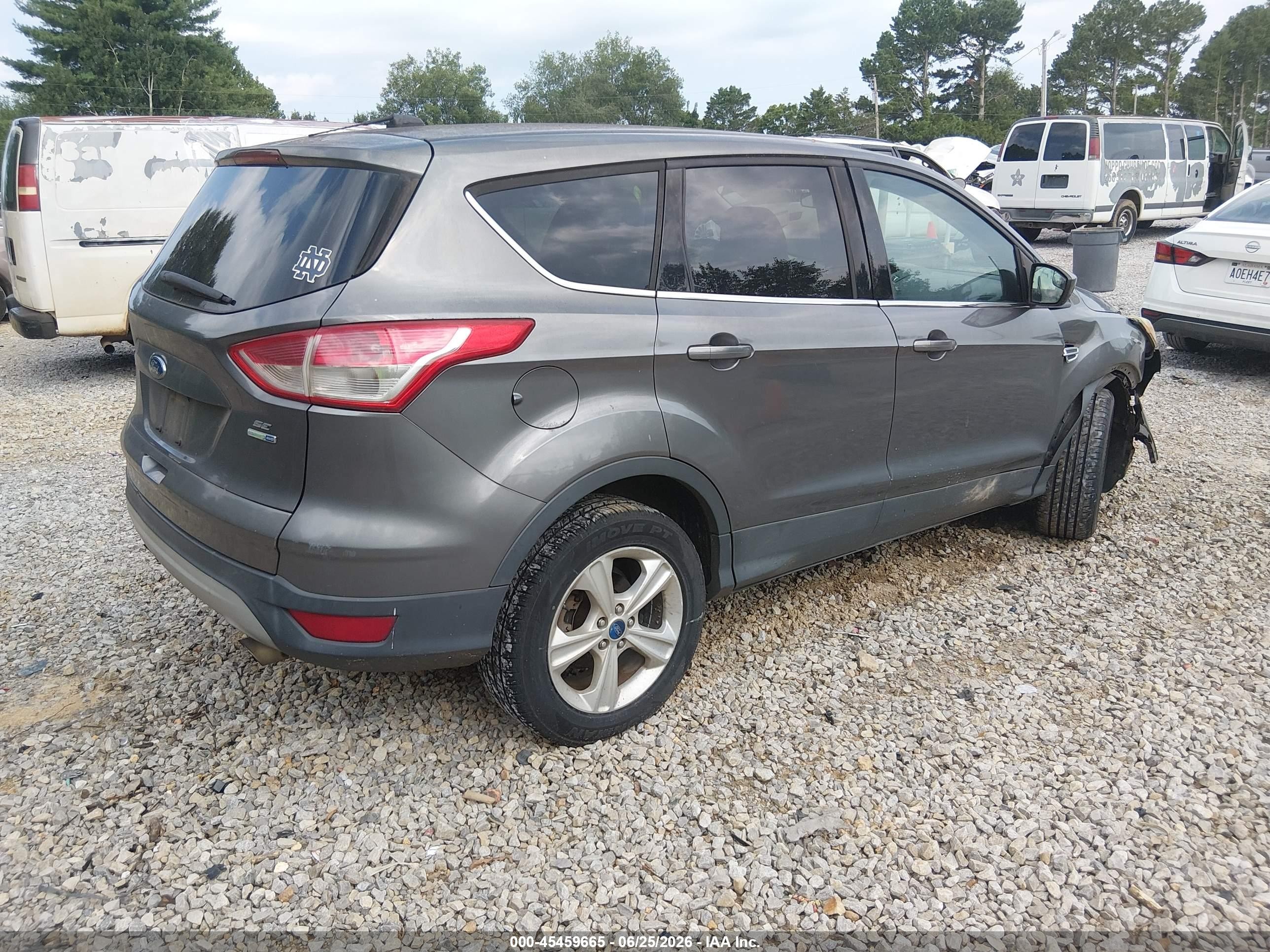 2013 Ford Escape Se Gray vin: 1FMCU9G92DUD92757