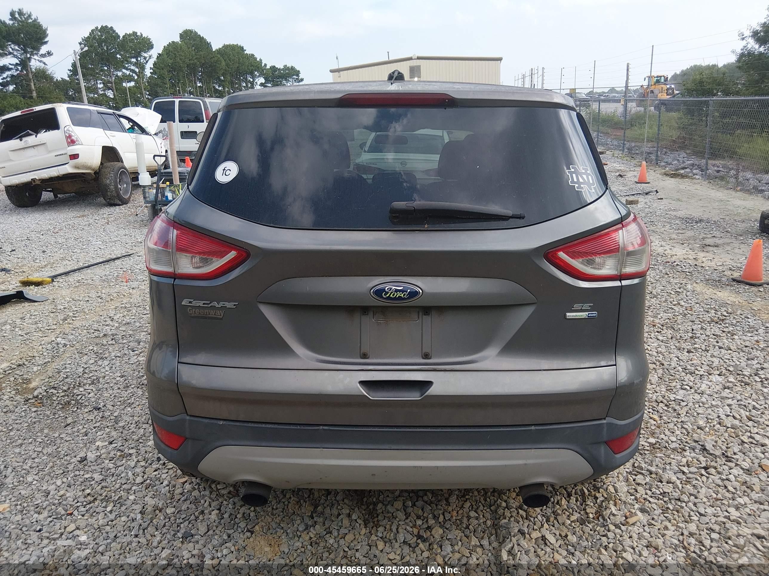 2013 Ford Escape Se Gray vin: 1FMCU9G92DUD92757