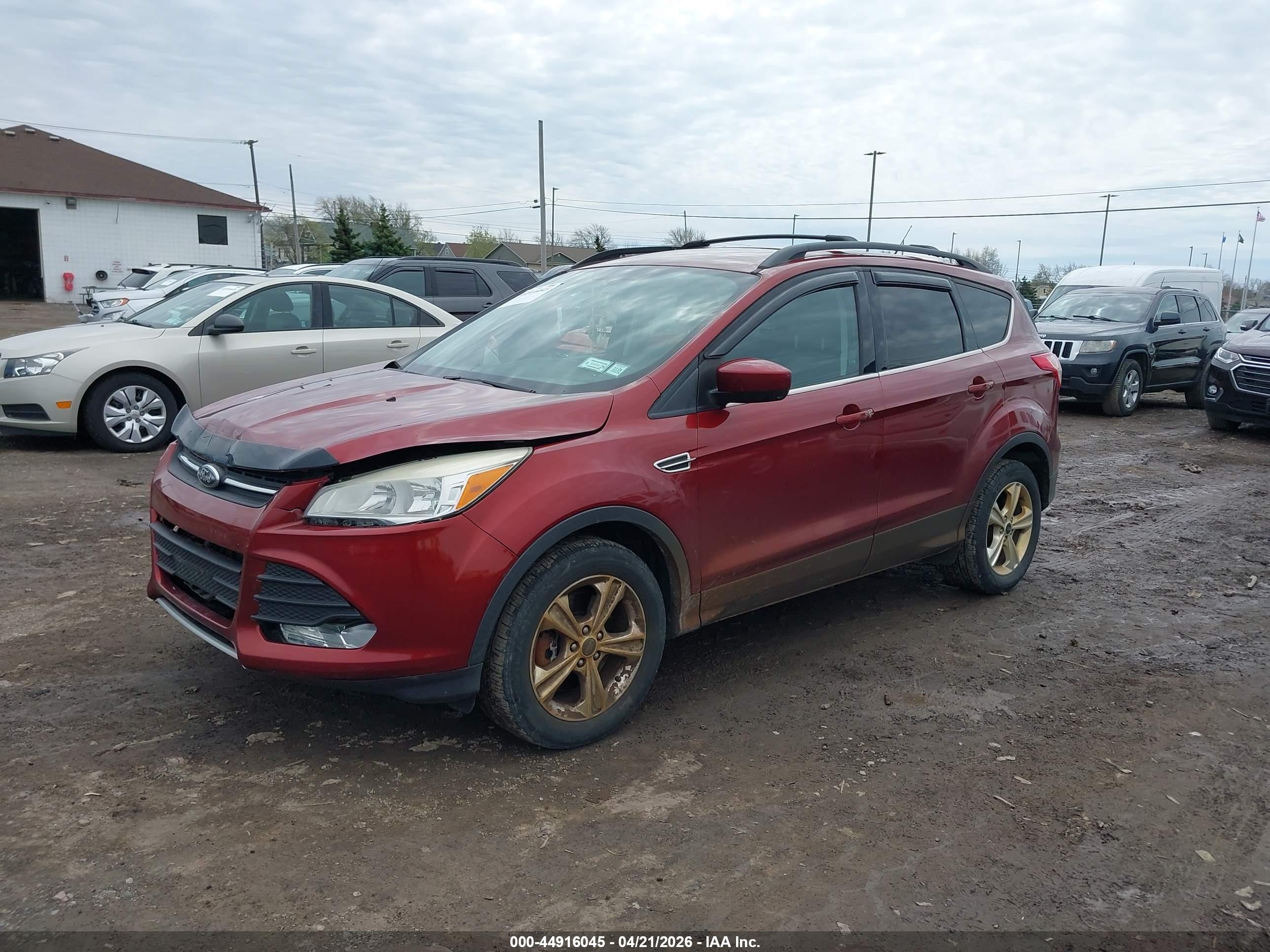 2014 Ford Escape Se Red vin: 1FMCU9G92EUA91259