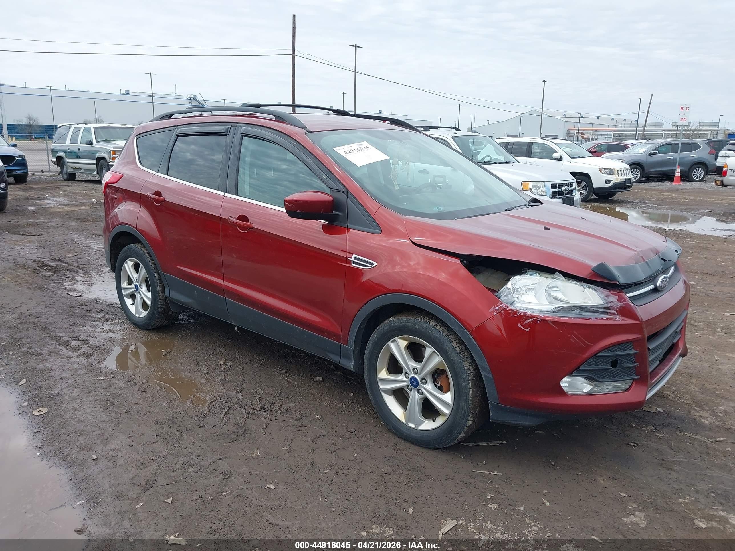 2014 Ford Escape Se Red vin: 1FMCU9G92EUA91259