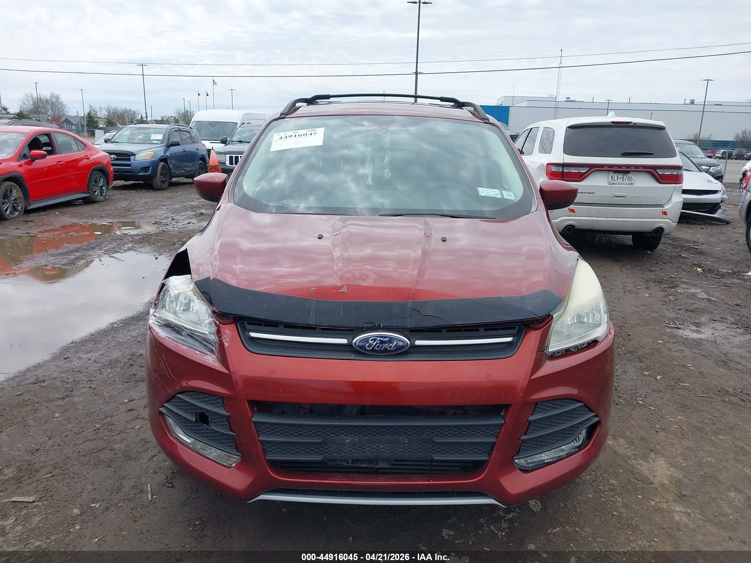 2014 Ford Escape Se Red vin: 1FMCU9G92EUA91259