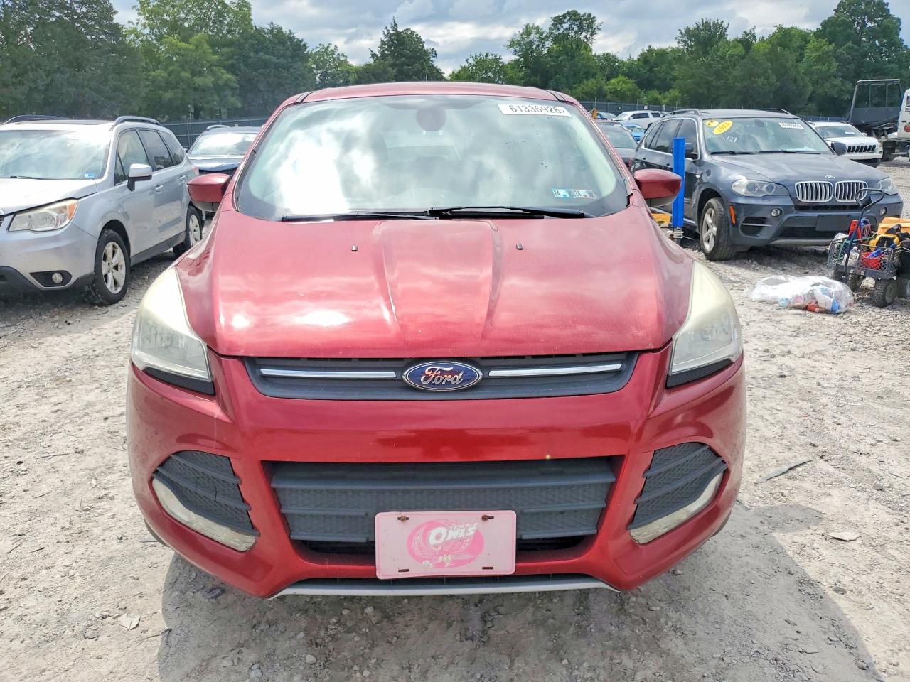 2014 Ford Escape Se Maroon vin: 1FMCU9G92EUC24425
