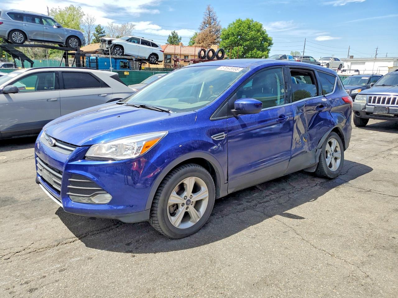 2014 Ford Escape Se Blue vin: 1FMCU9G92EUD32494