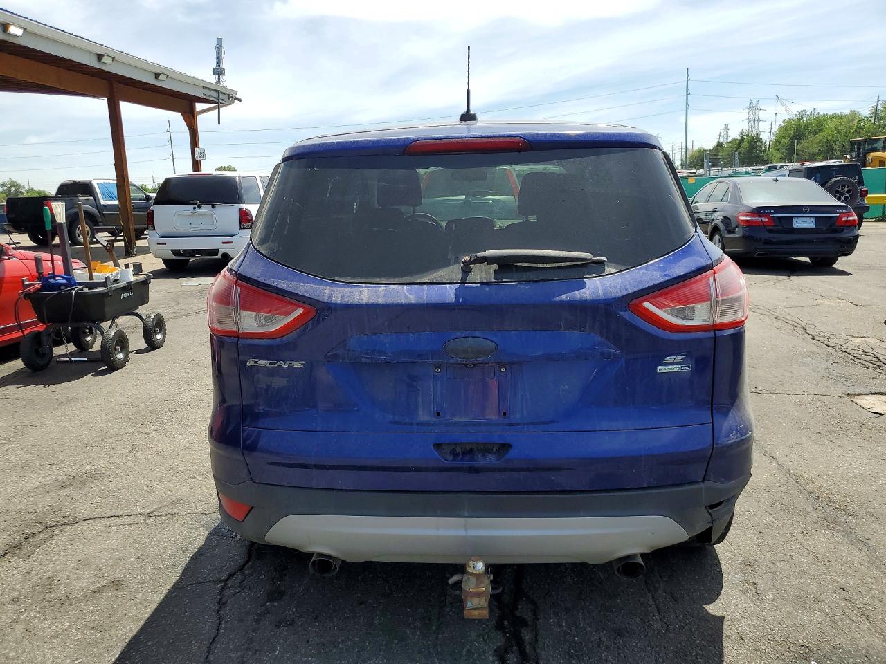 2014 Ford Escape Se Blue vin: 1FMCU9G92EUD32494