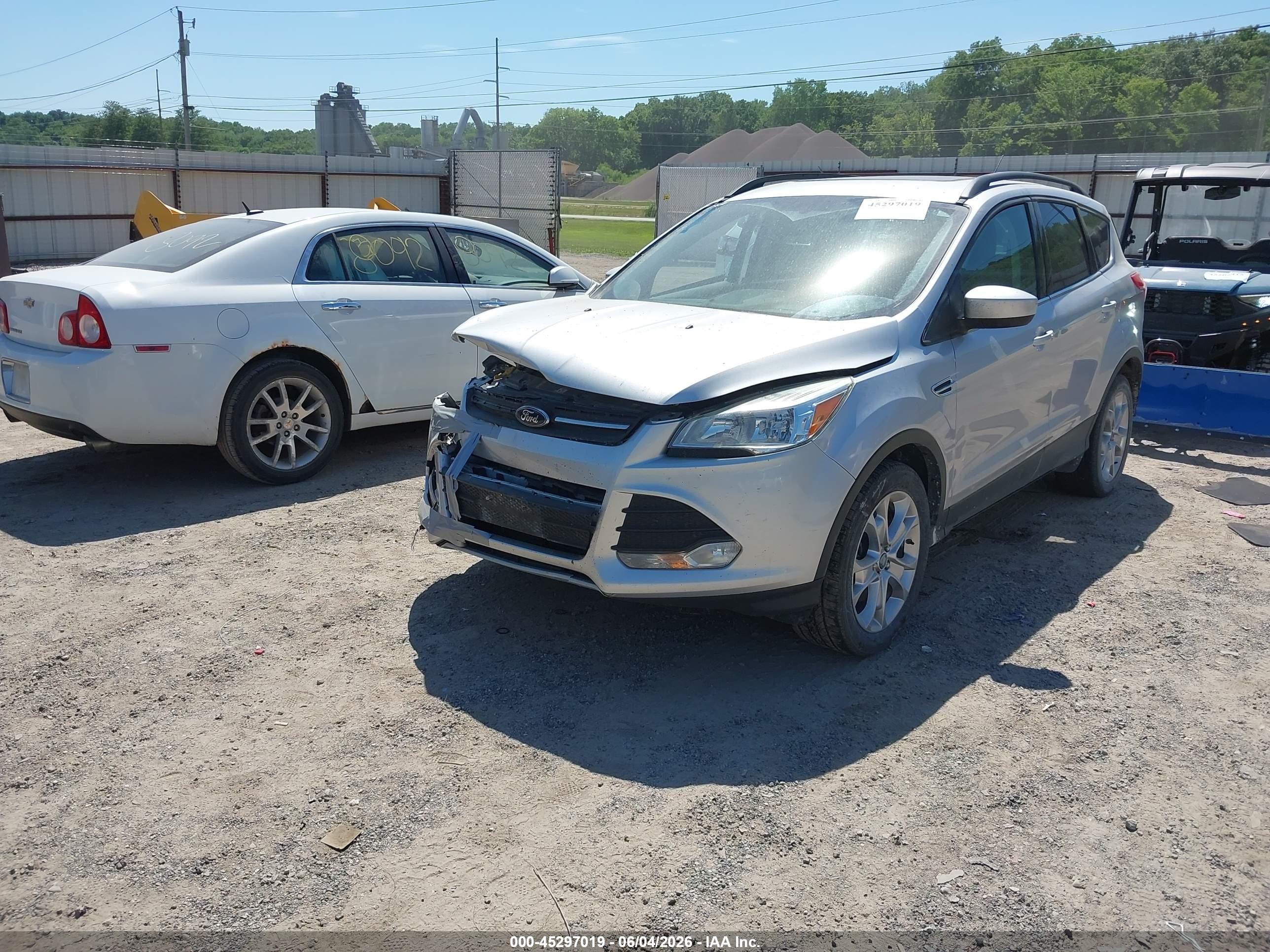 2015 Ford Escape Se Silver vin: 1FMCU9G92FUB49078