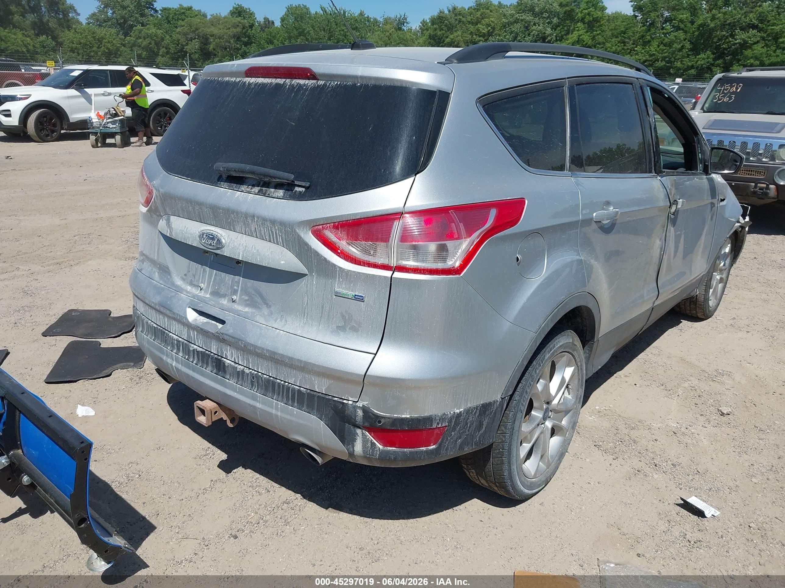 2015 Ford Escape Se Silver vin: 1FMCU9G92FUB49078