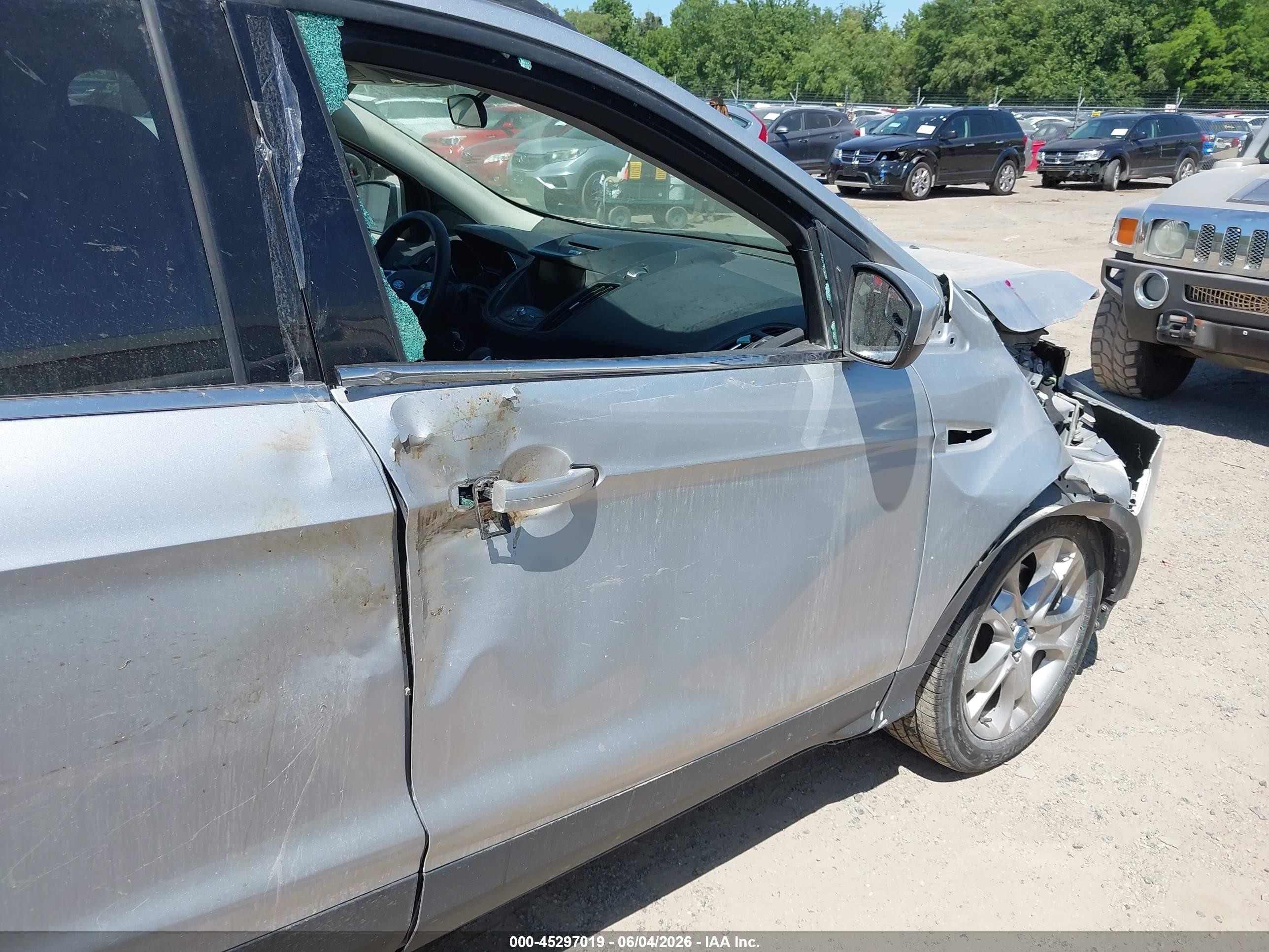 2015 Ford Escape Se Silver vin: 1FMCU9G92FUB49078