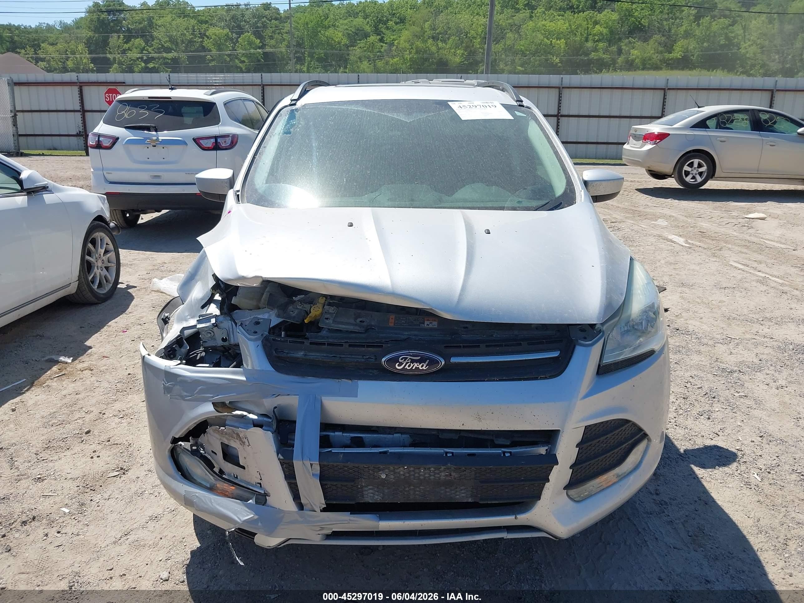 2015 Ford Escape Se Silver vin: 1FMCU9G92FUB49078