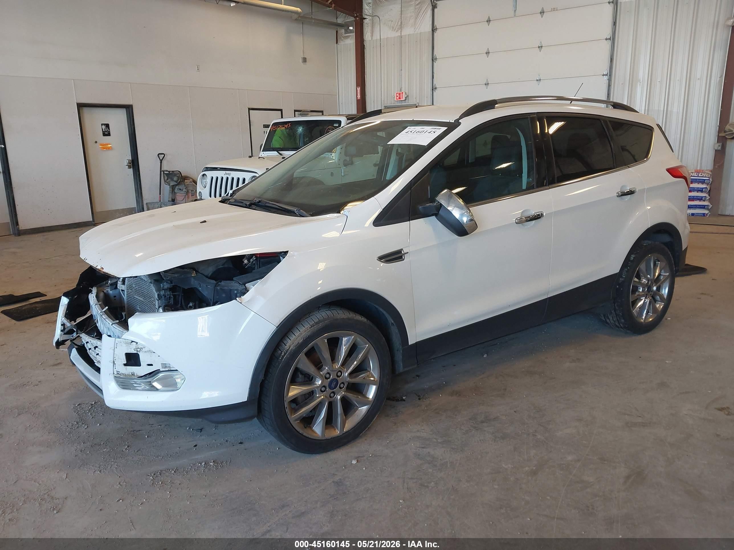 2015 Ford Escape Se Белый vin: 1FMCU9G92FUB83733
