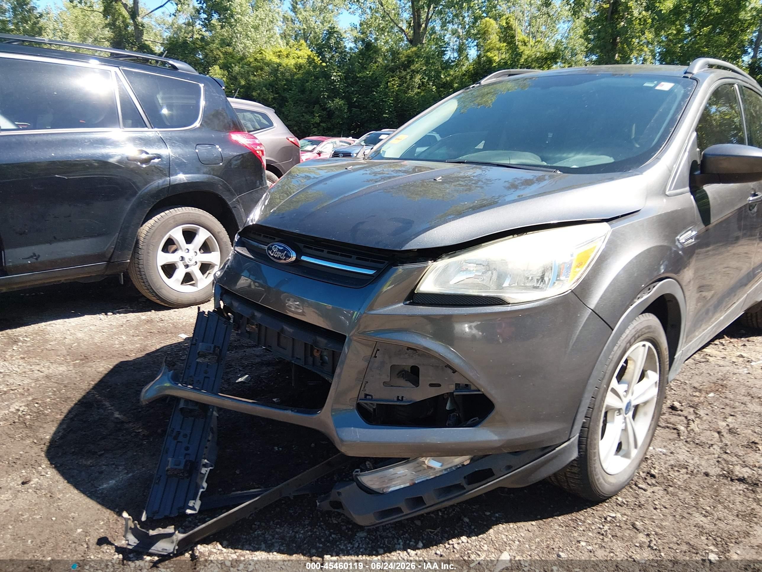 2015 Ford Escape Se Gray vin: 1FMCU9G92FUB91136