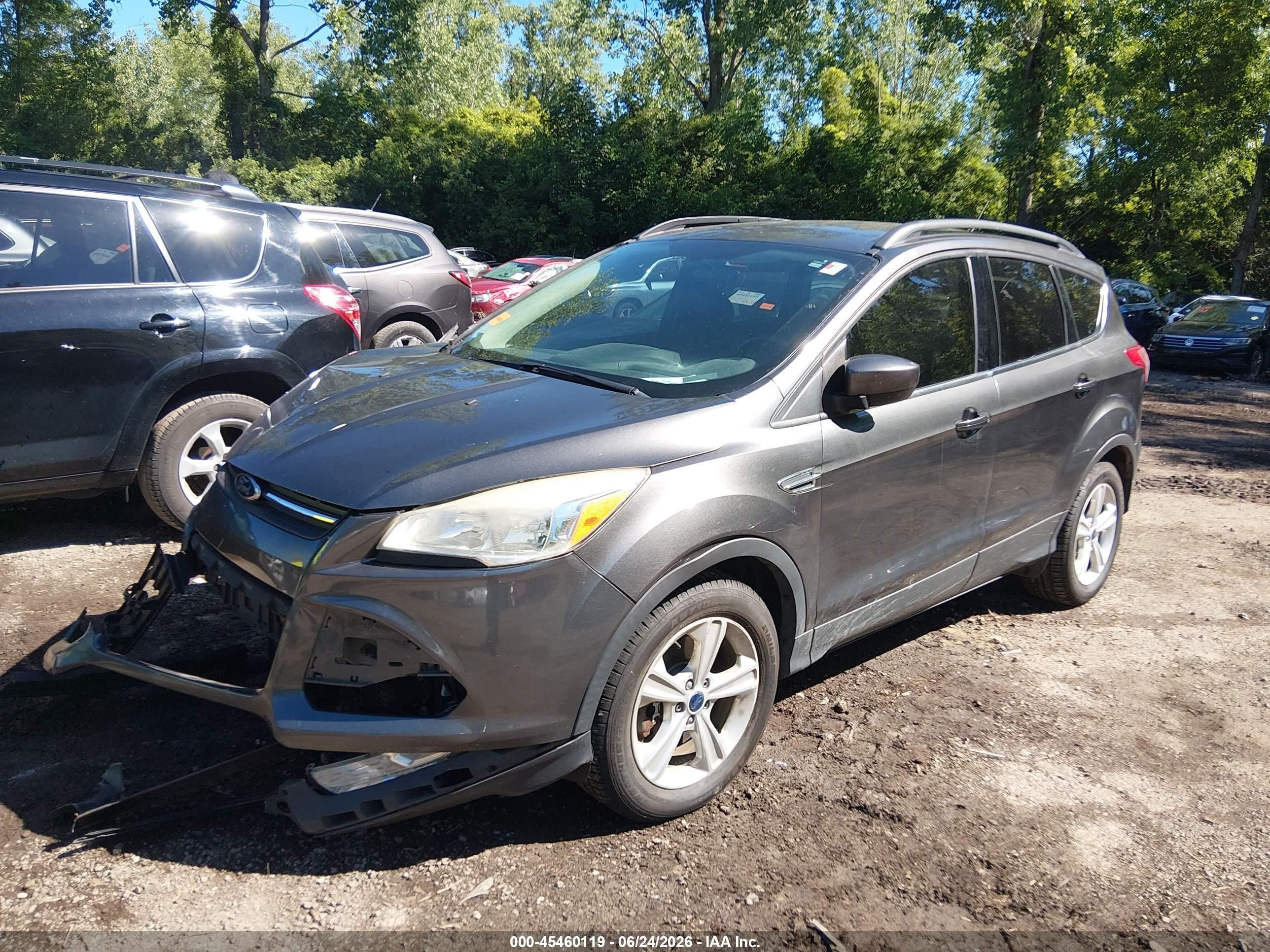 2015 Ford Escape Se Gray vin: 1FMCU9G92FUB91136