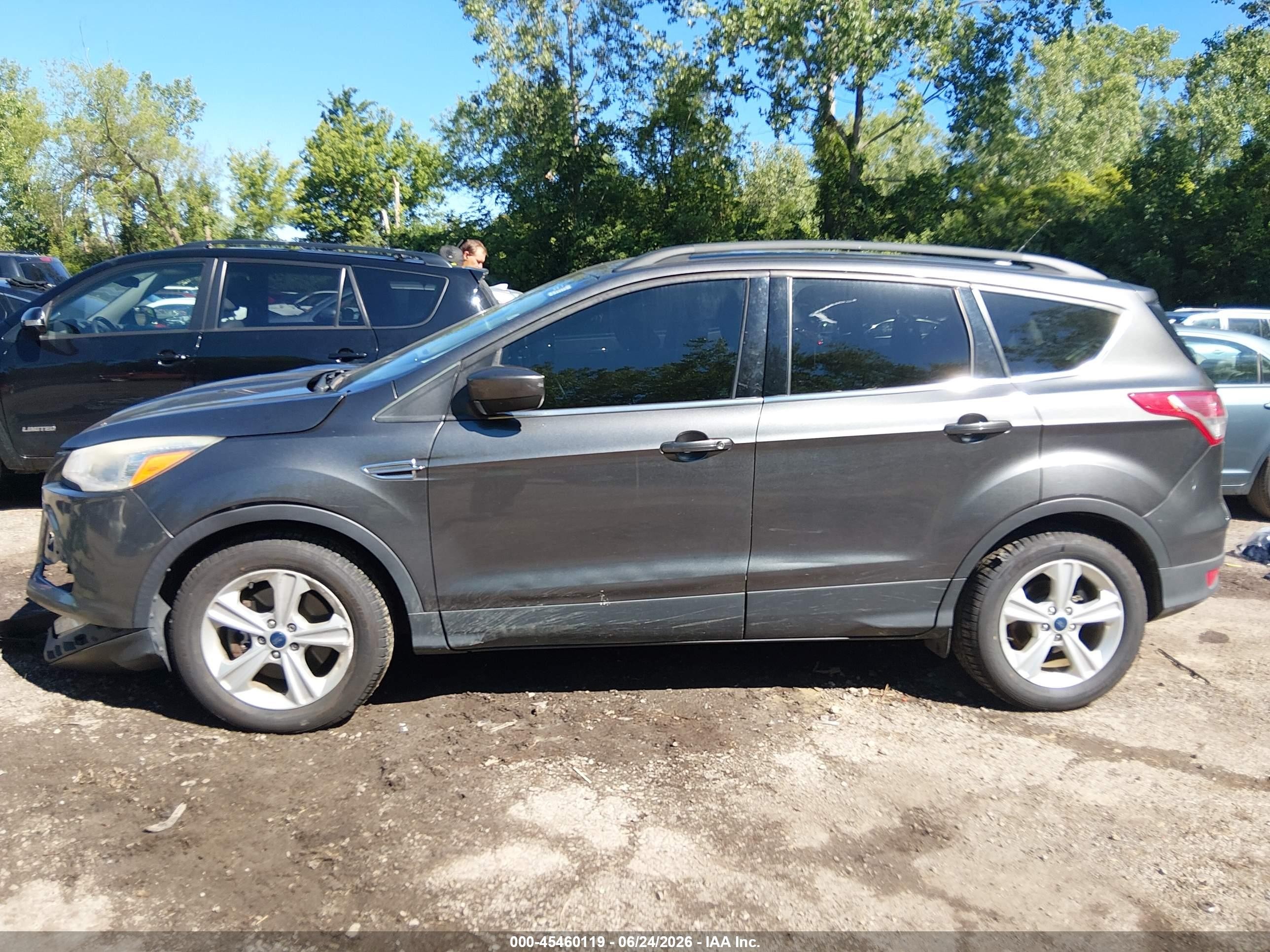 2015 Ford Escape Se Gray vin: 1FMCU9G92FUB91136