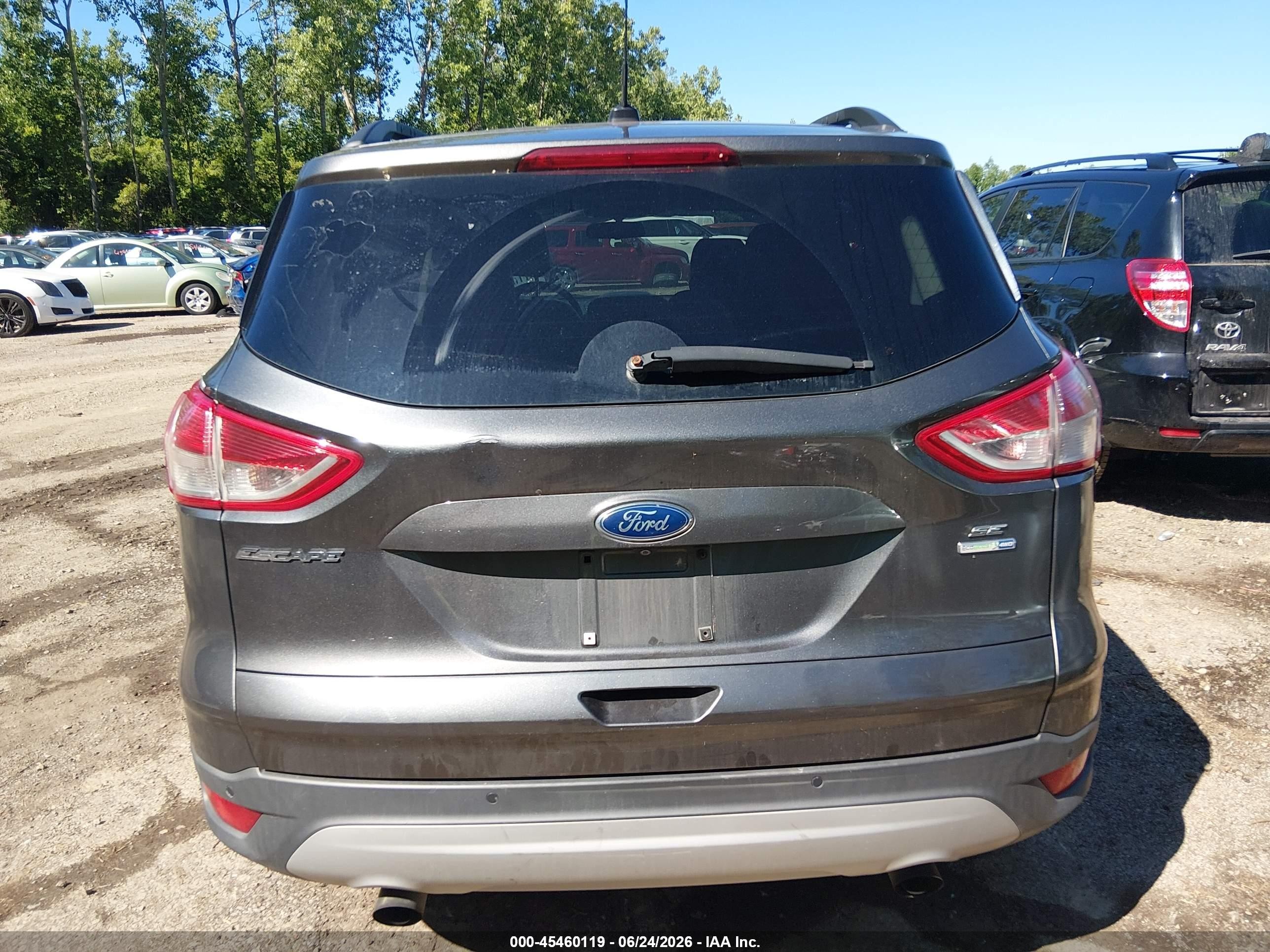 2015 Ford Escape Se Gray vin: 1FMCU9G92FUB91136