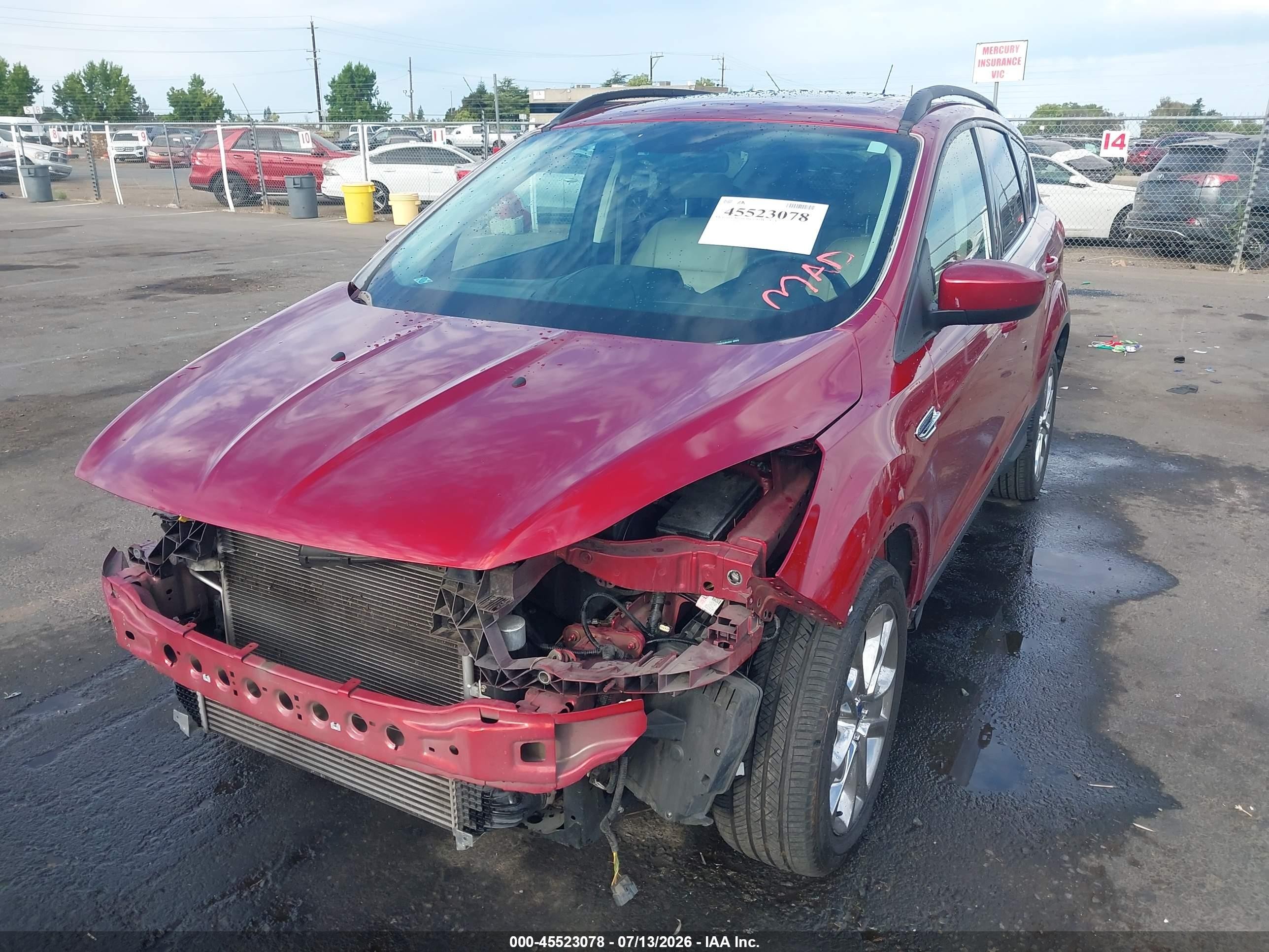 2016 Ford Escape Se Red vin: 1FMCU9G92GUA45434