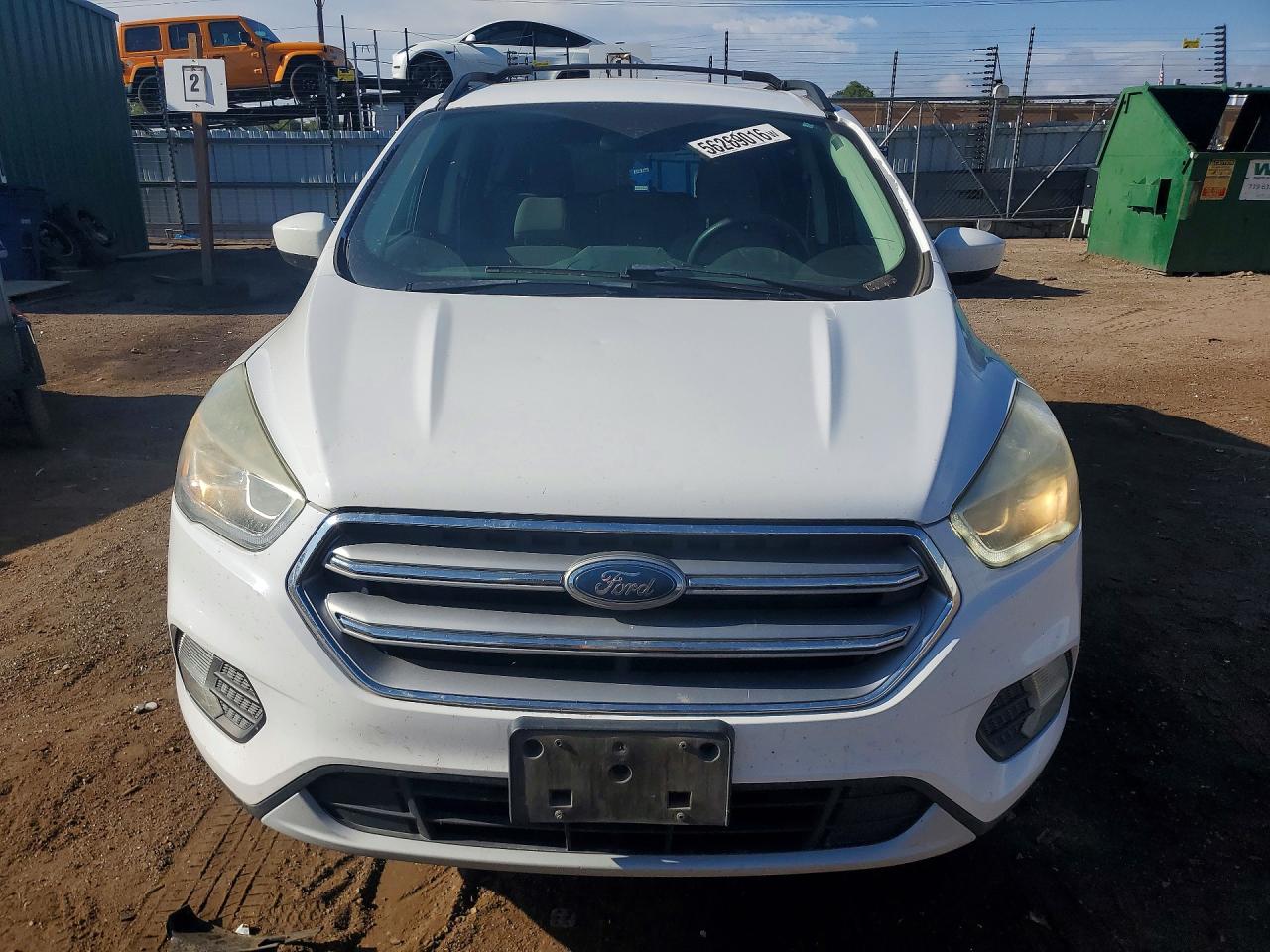 2017 Ford Escape Se White vin: 1FMCU9G92HUE08414