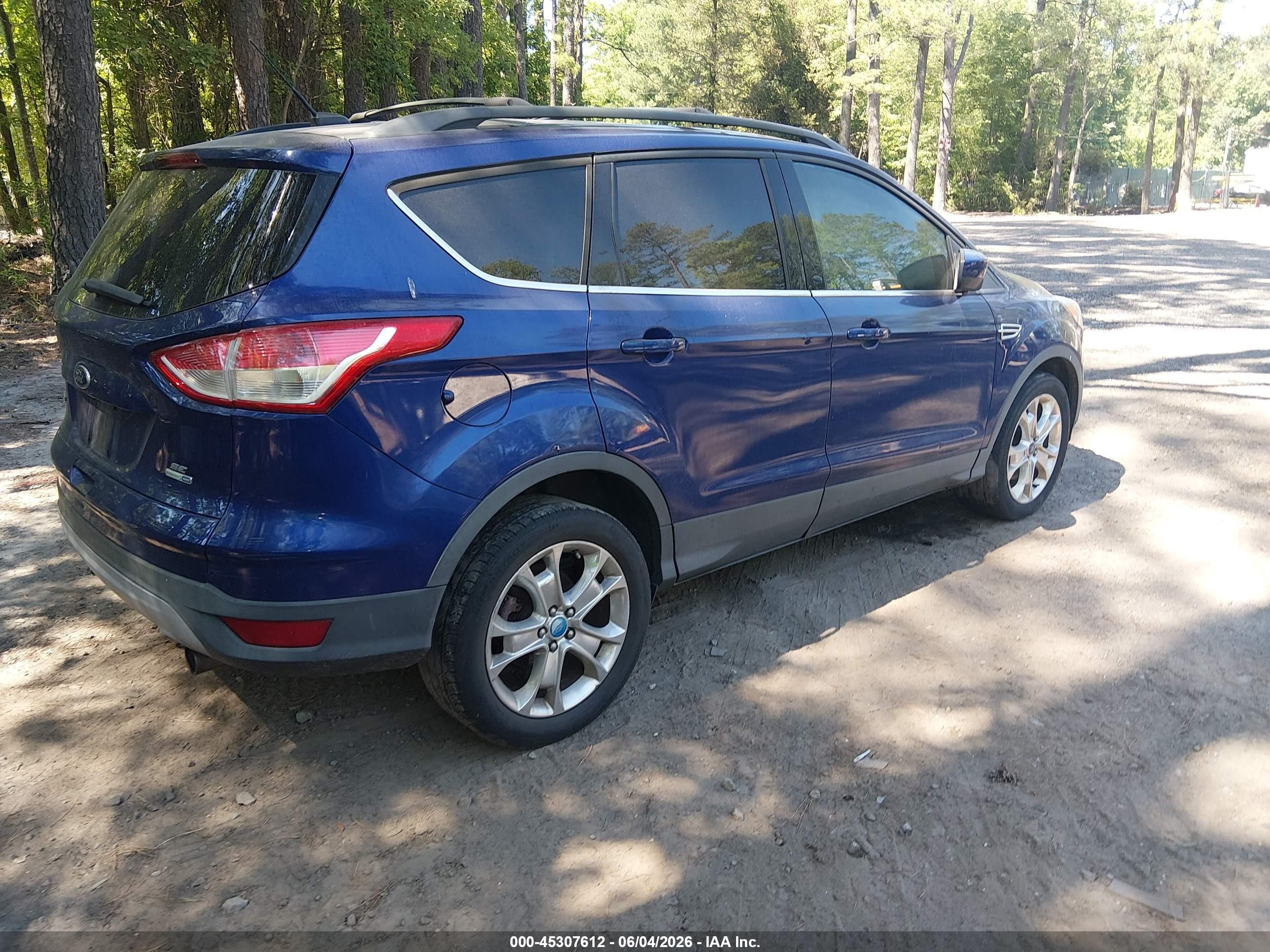 2013 Ford Escape Se Синий vin: 1FMCU9G93DUB68767