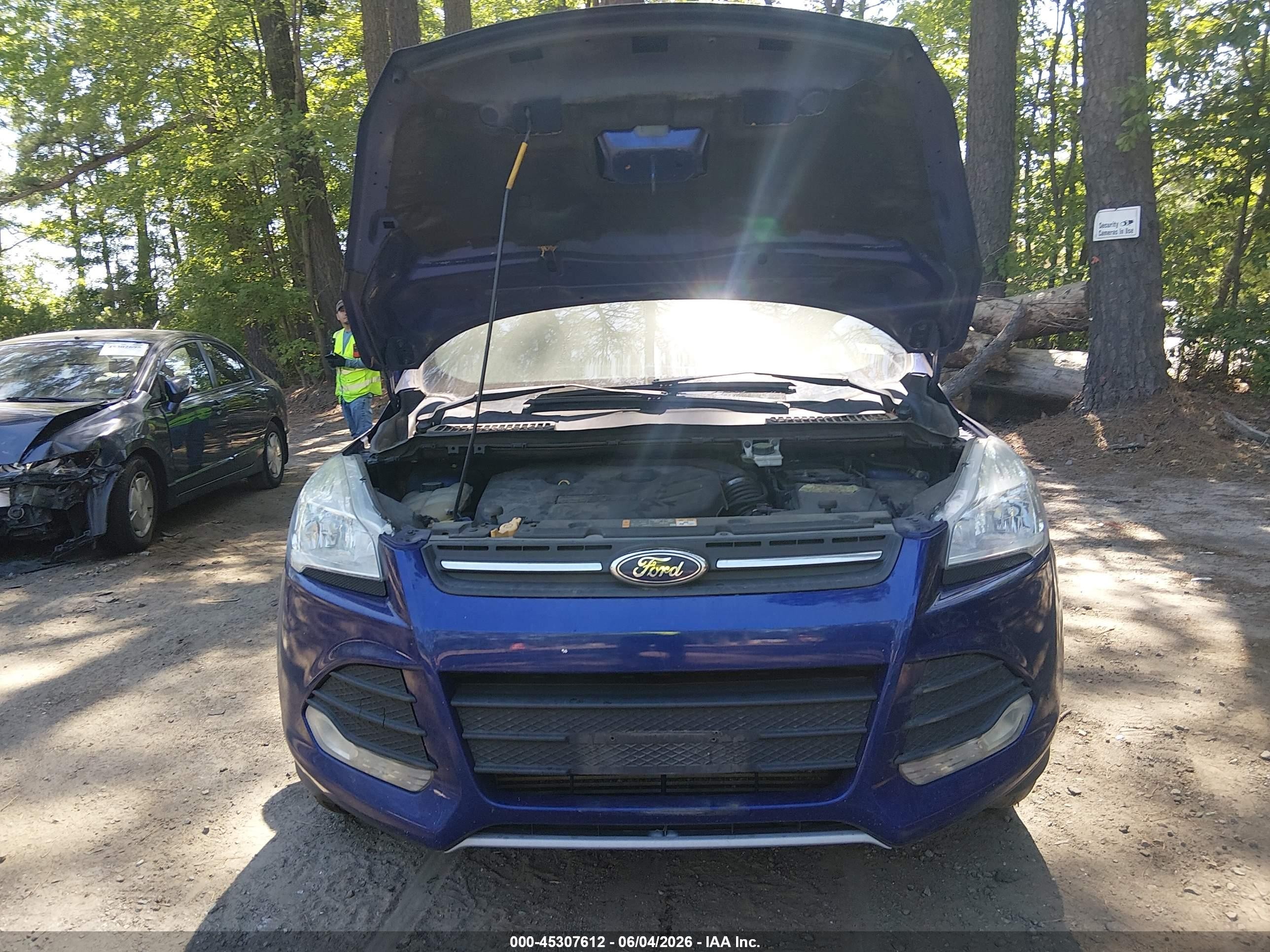 2013 Ford Escape Se Синий vin: 1FMCU9G93DUB68767